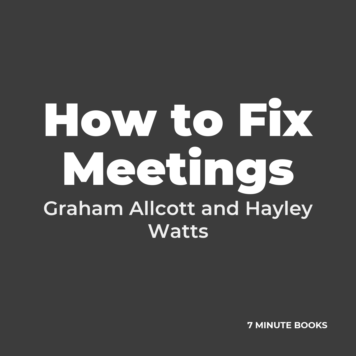 How to Fix Meetings cover