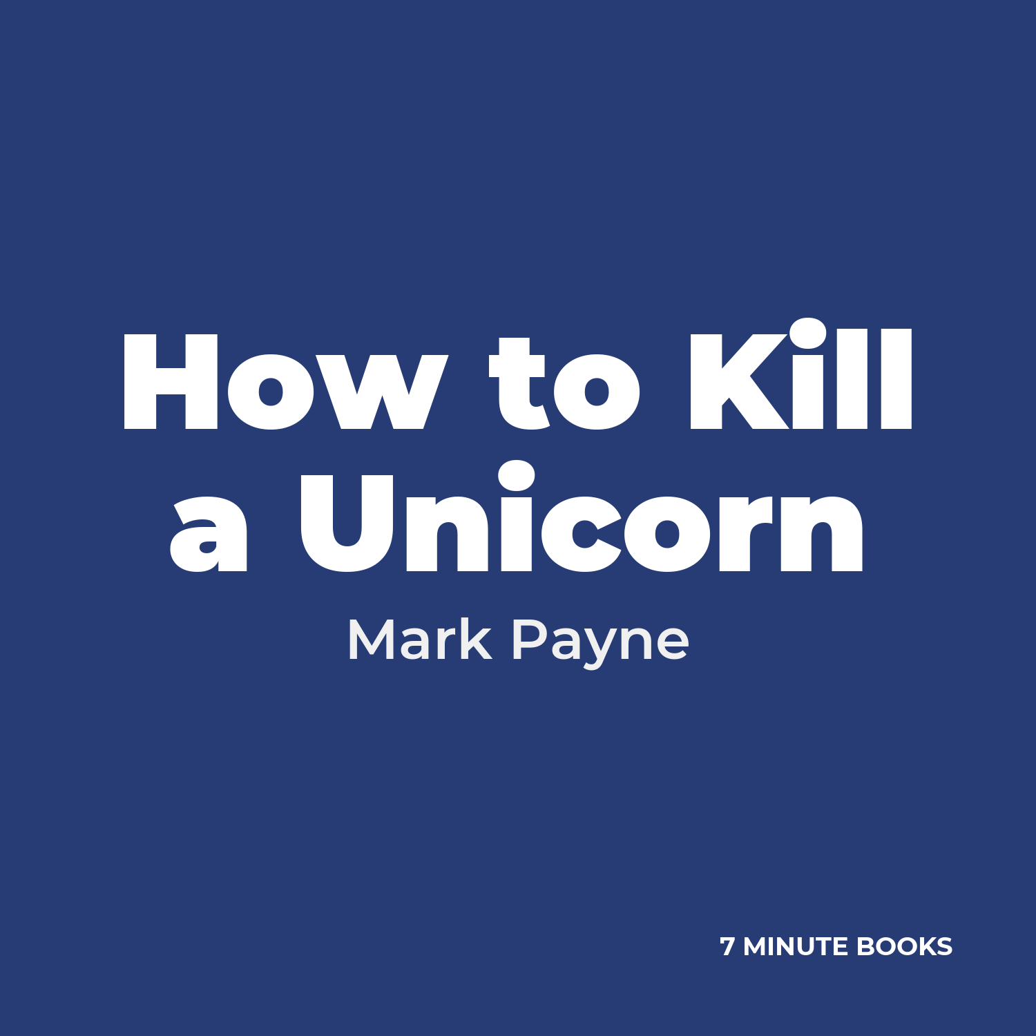 How to Kill a Unicorn cover