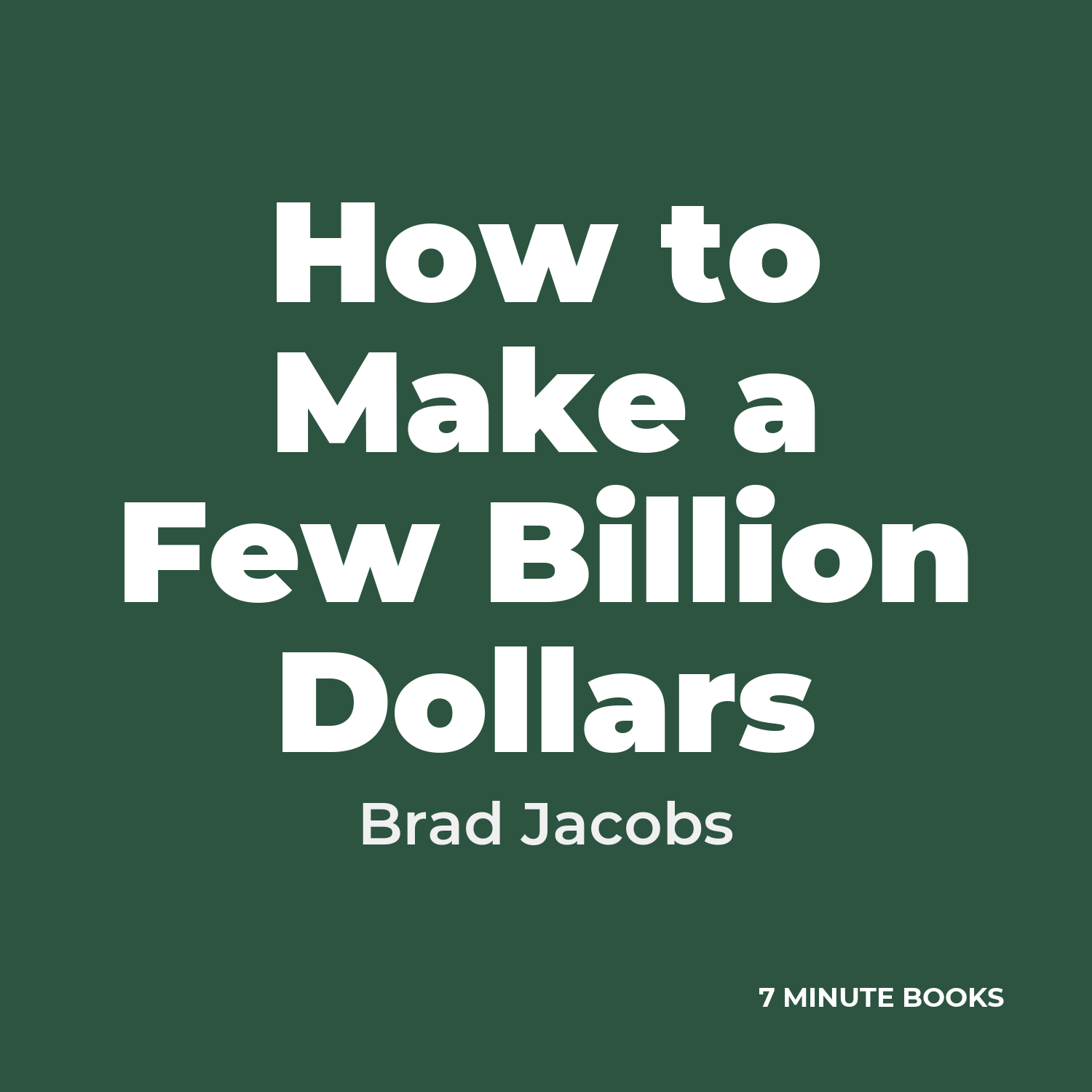How to Make a Few Billion Dollars cover