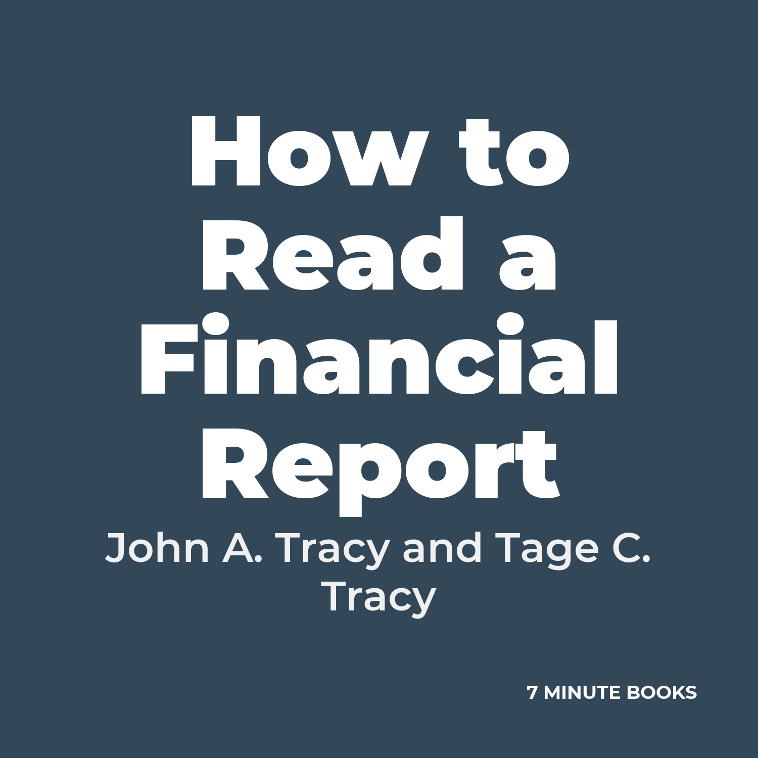 How to Read a Financial Report cover