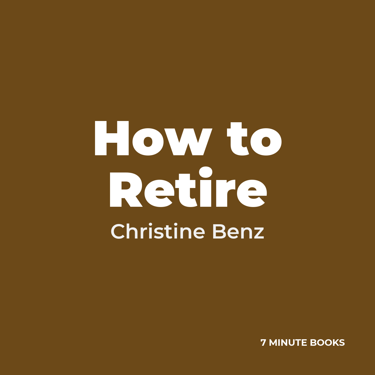 How to Retire cover