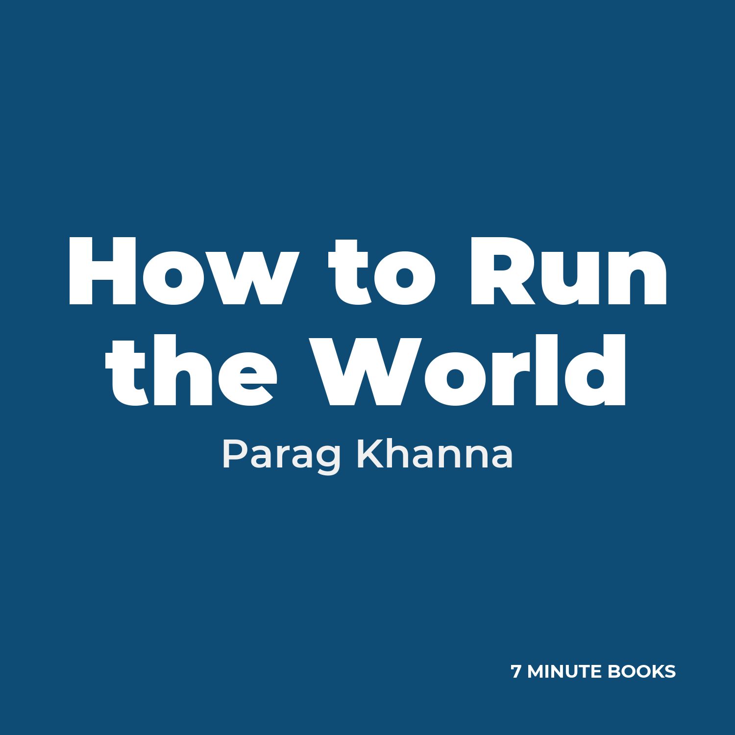 How to Run the World cover