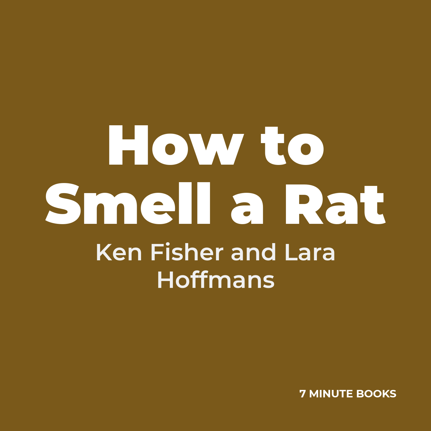 How to Smell a Rat cover
