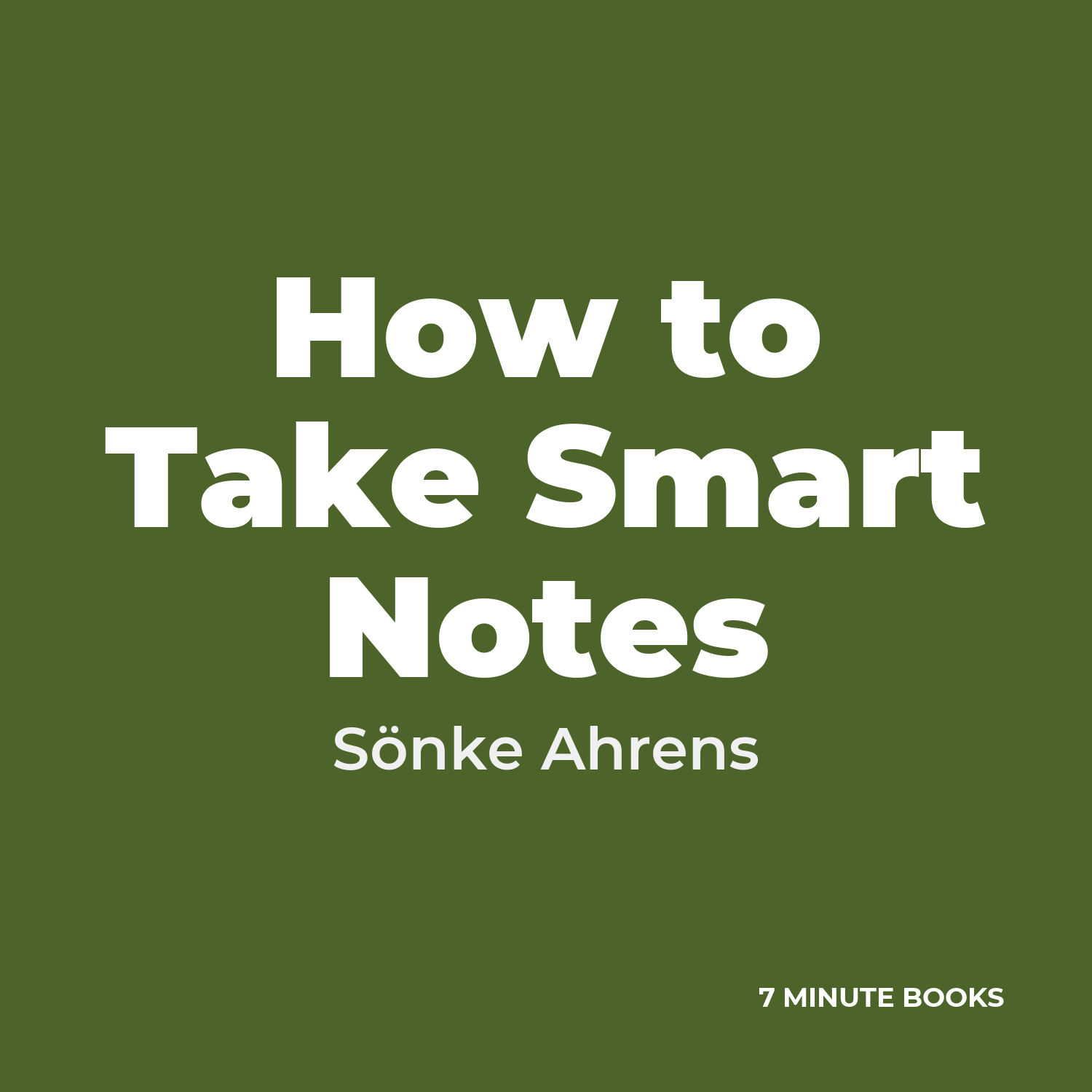 How to Take Smart Notes cover