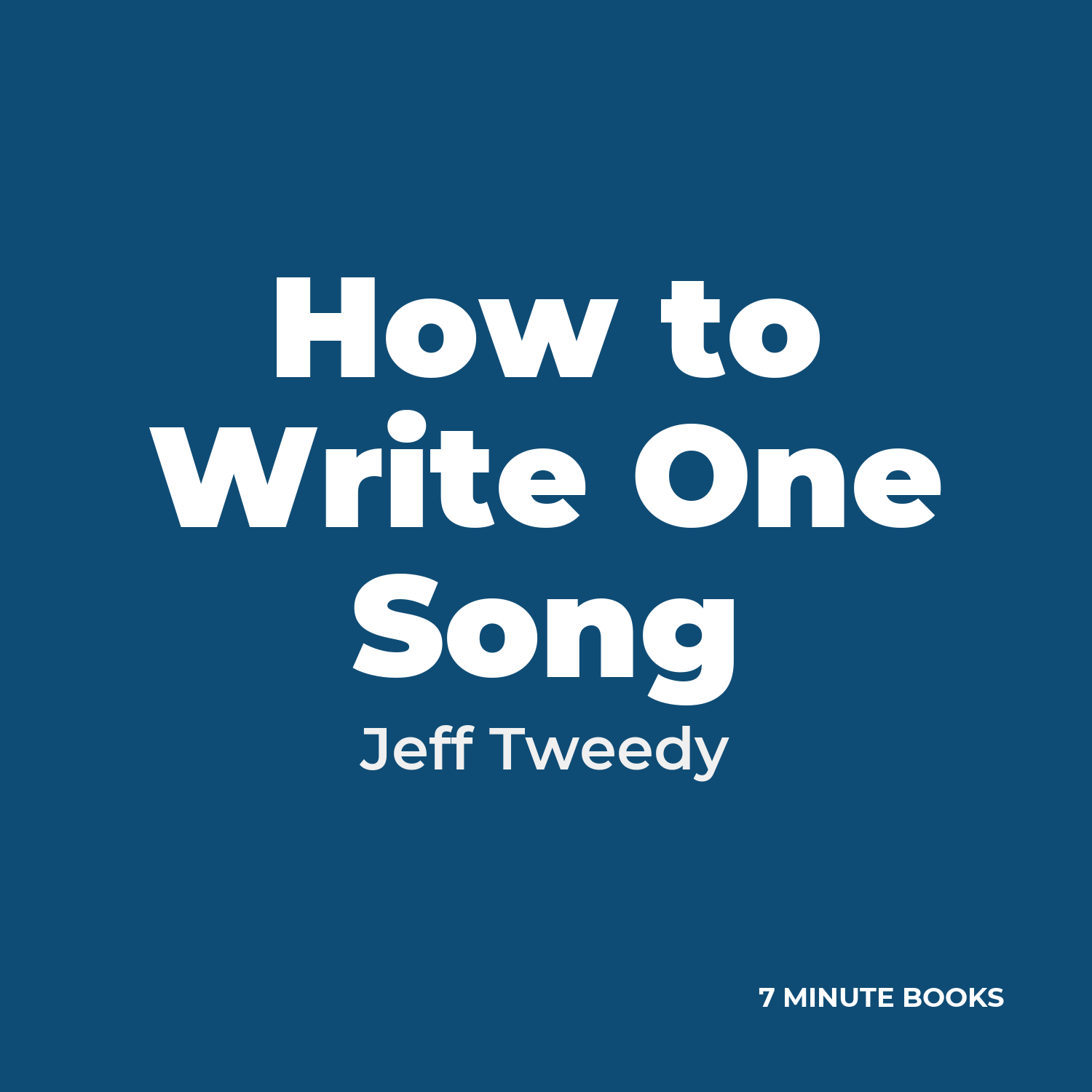How to Write One Song cover
