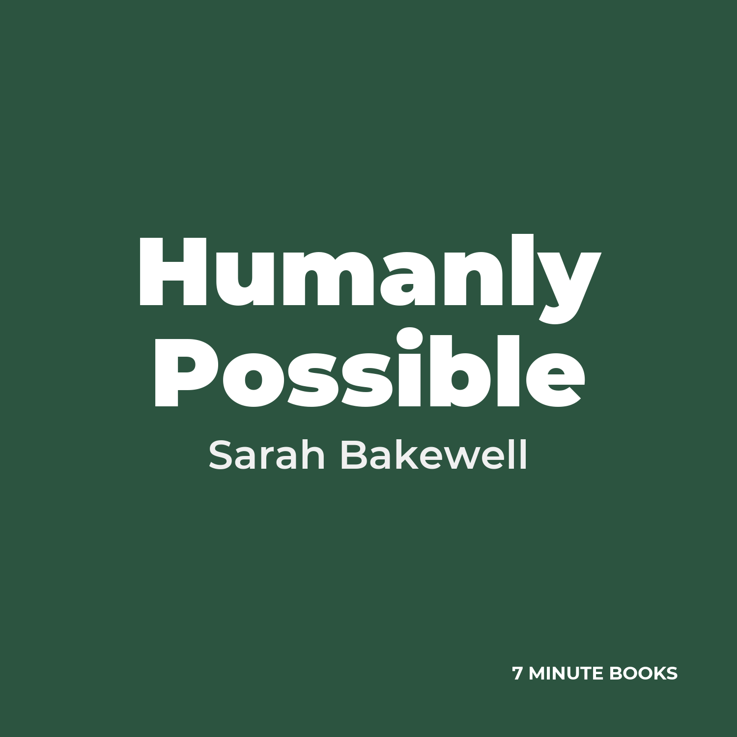 Humanly Possible cover