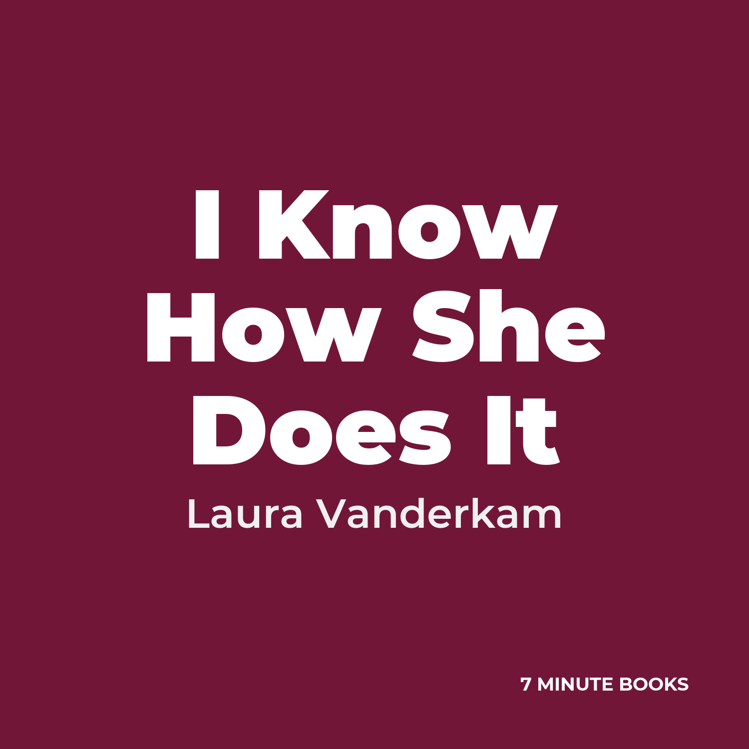 I Know How She Does It cover