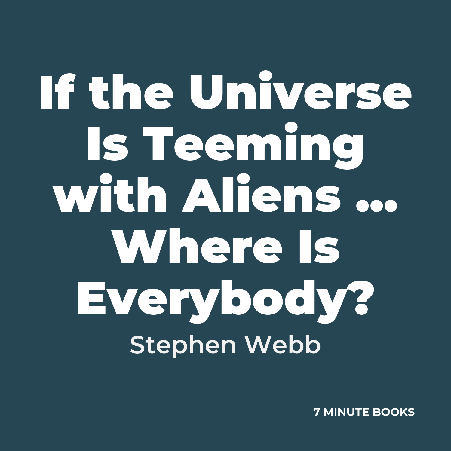 If the Universe Is Teeming with Aliens ... Where Is Everybody? cover