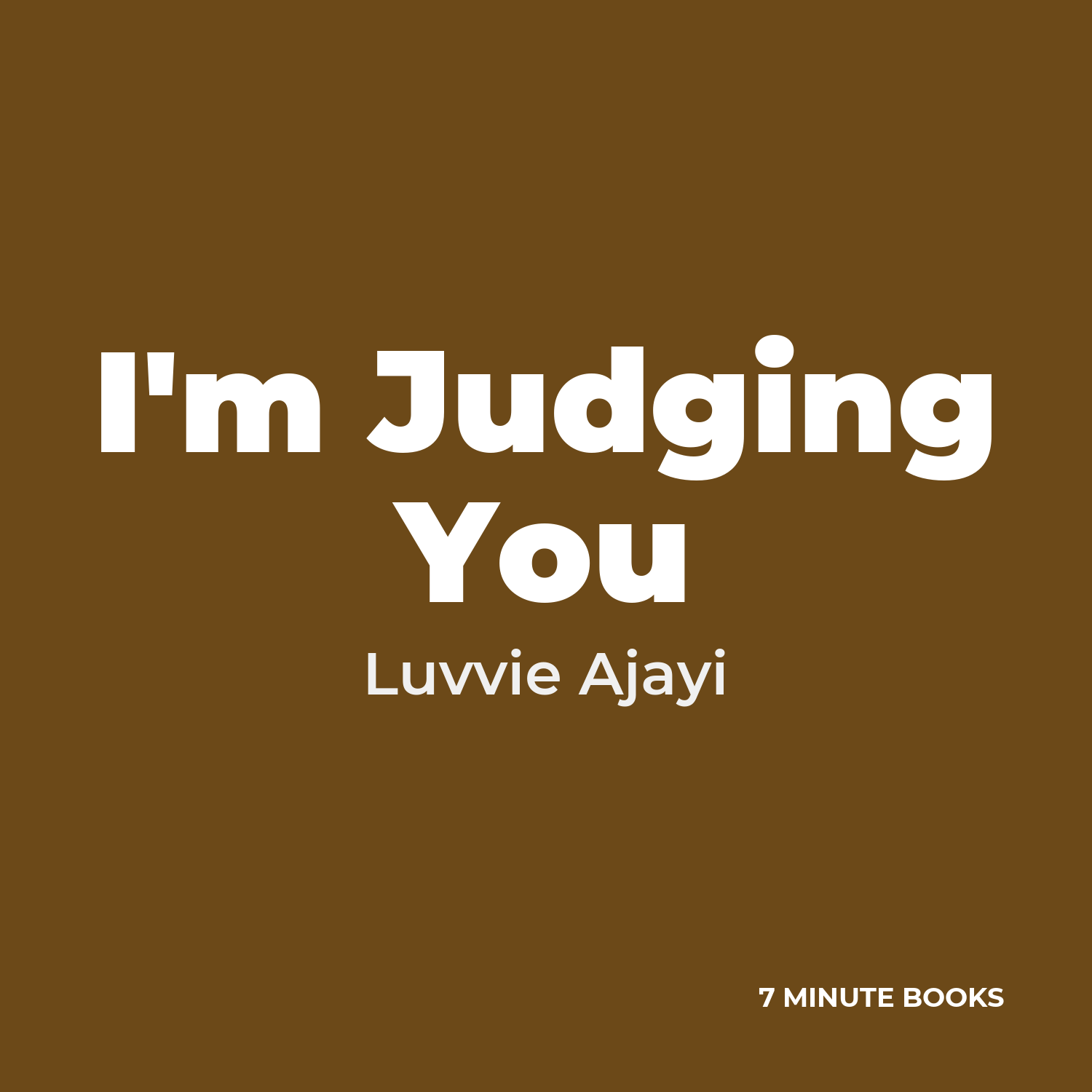 I'm Judging You cover