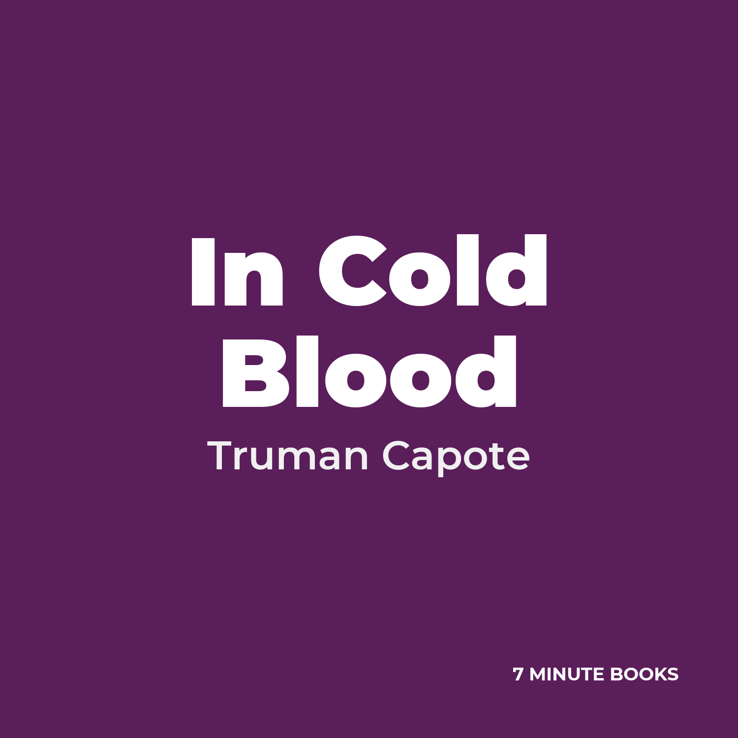 In Cold Blood cover