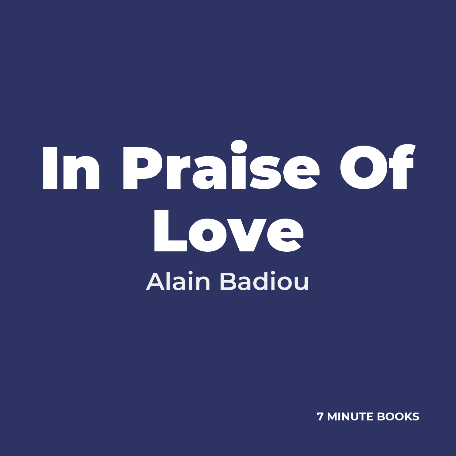 In Praise Of Love cover