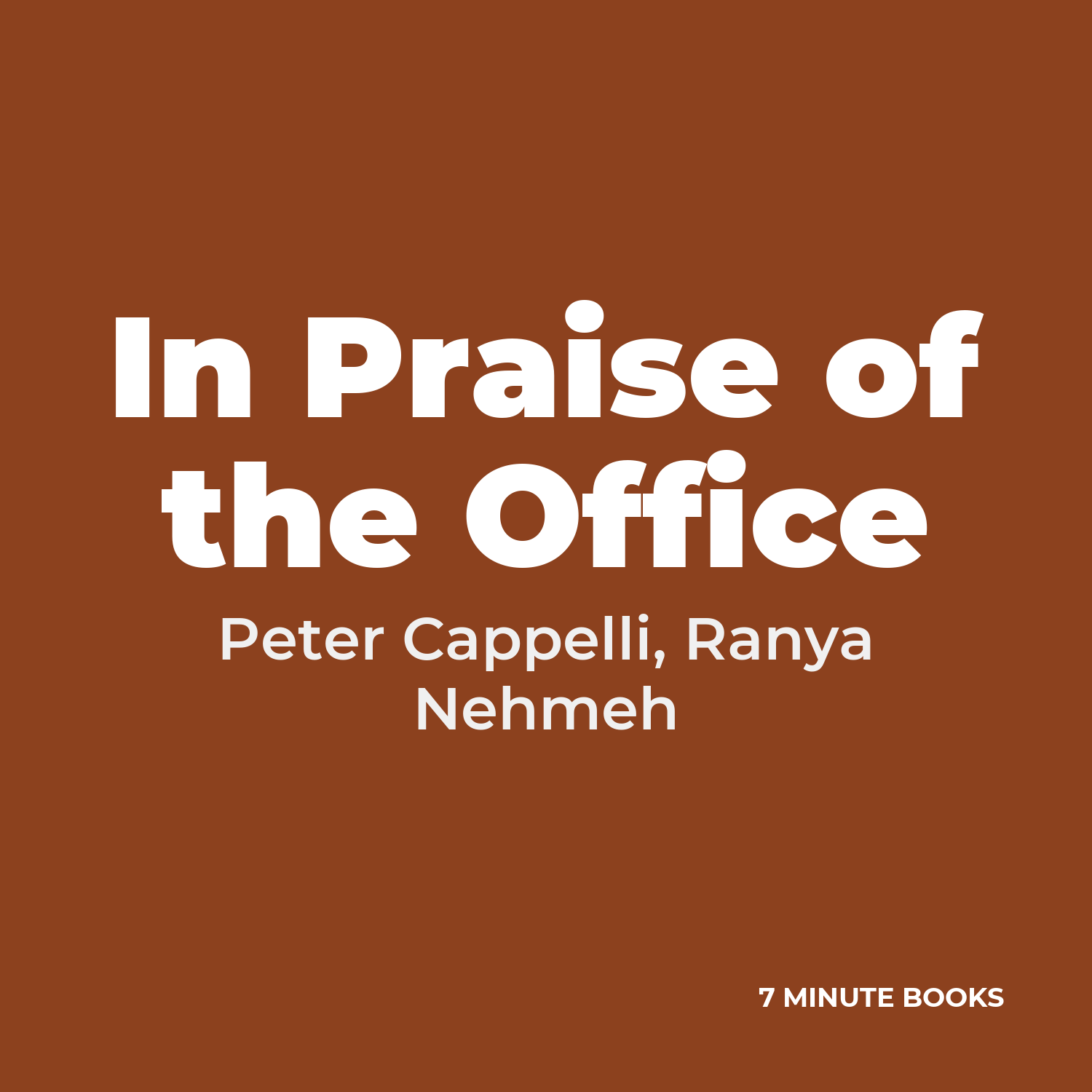 In Praise of the Office cover
