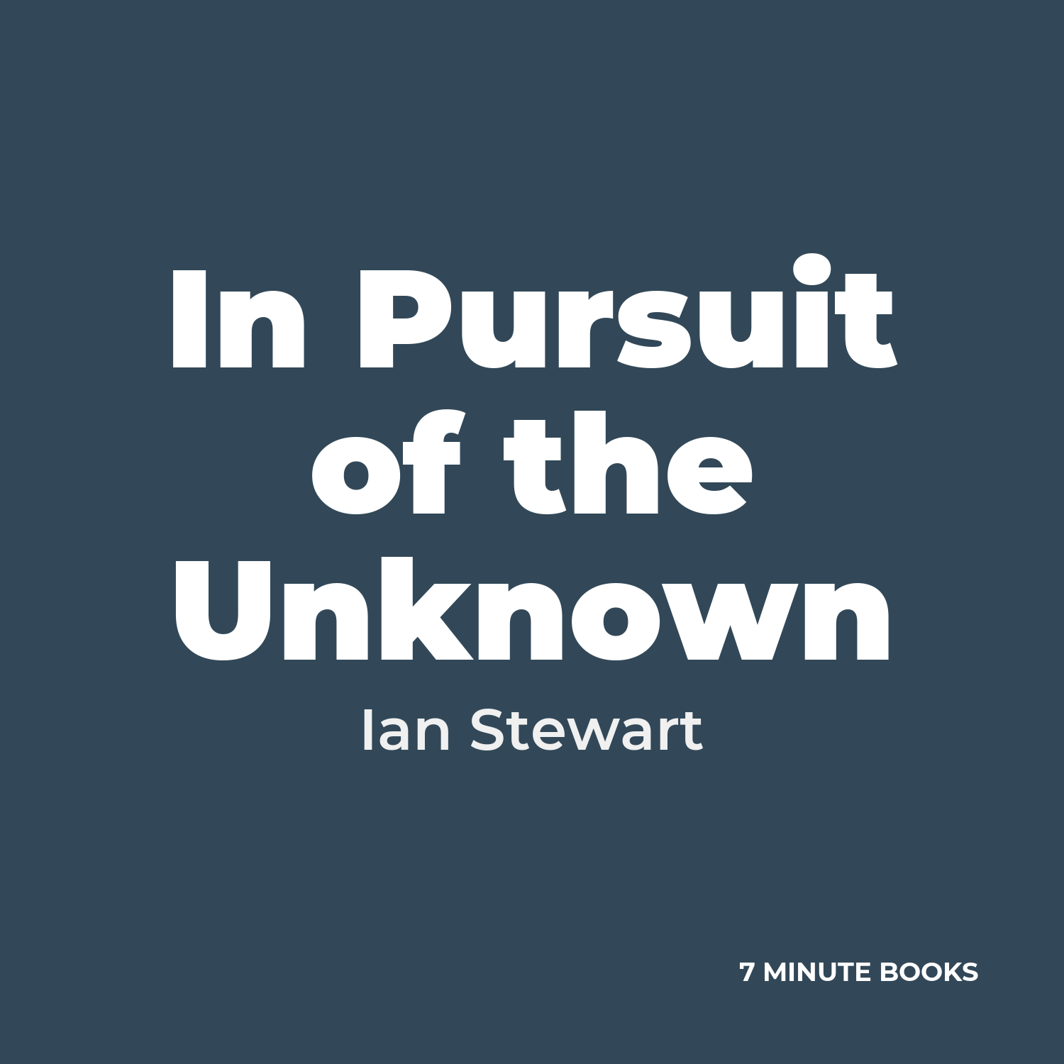 In Pursuit of the Unknown cover