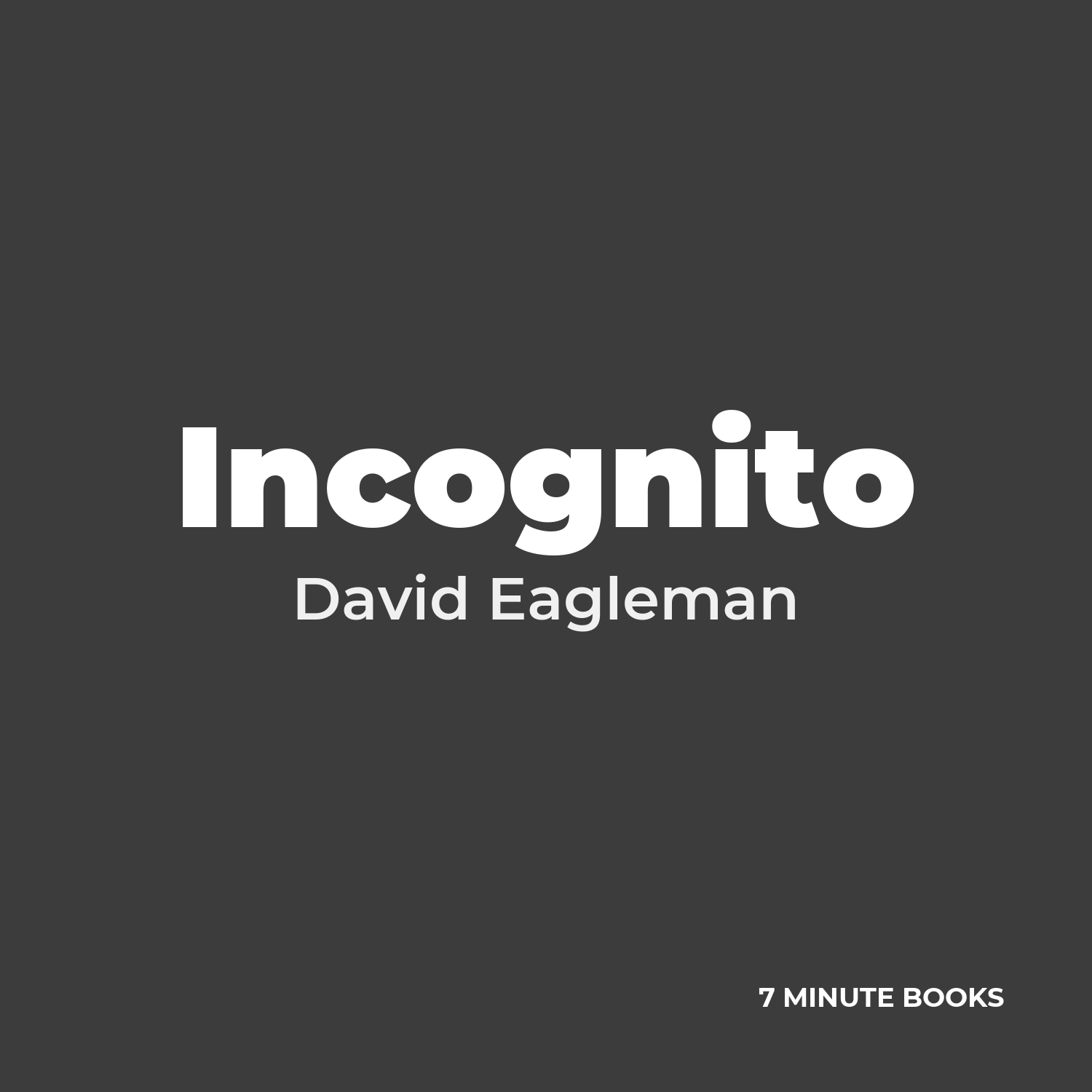 Incognito cover
