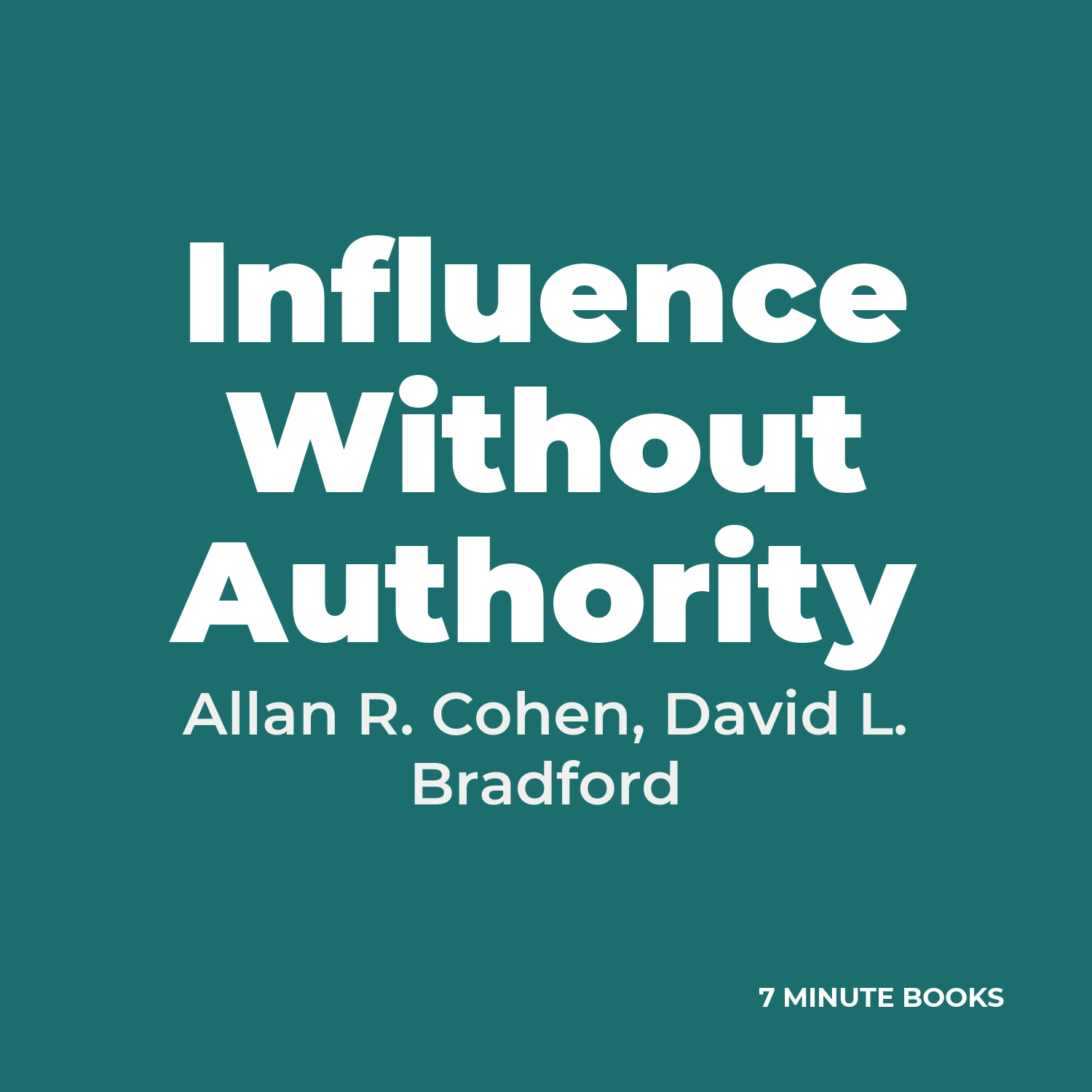 Influence Without Authority cover