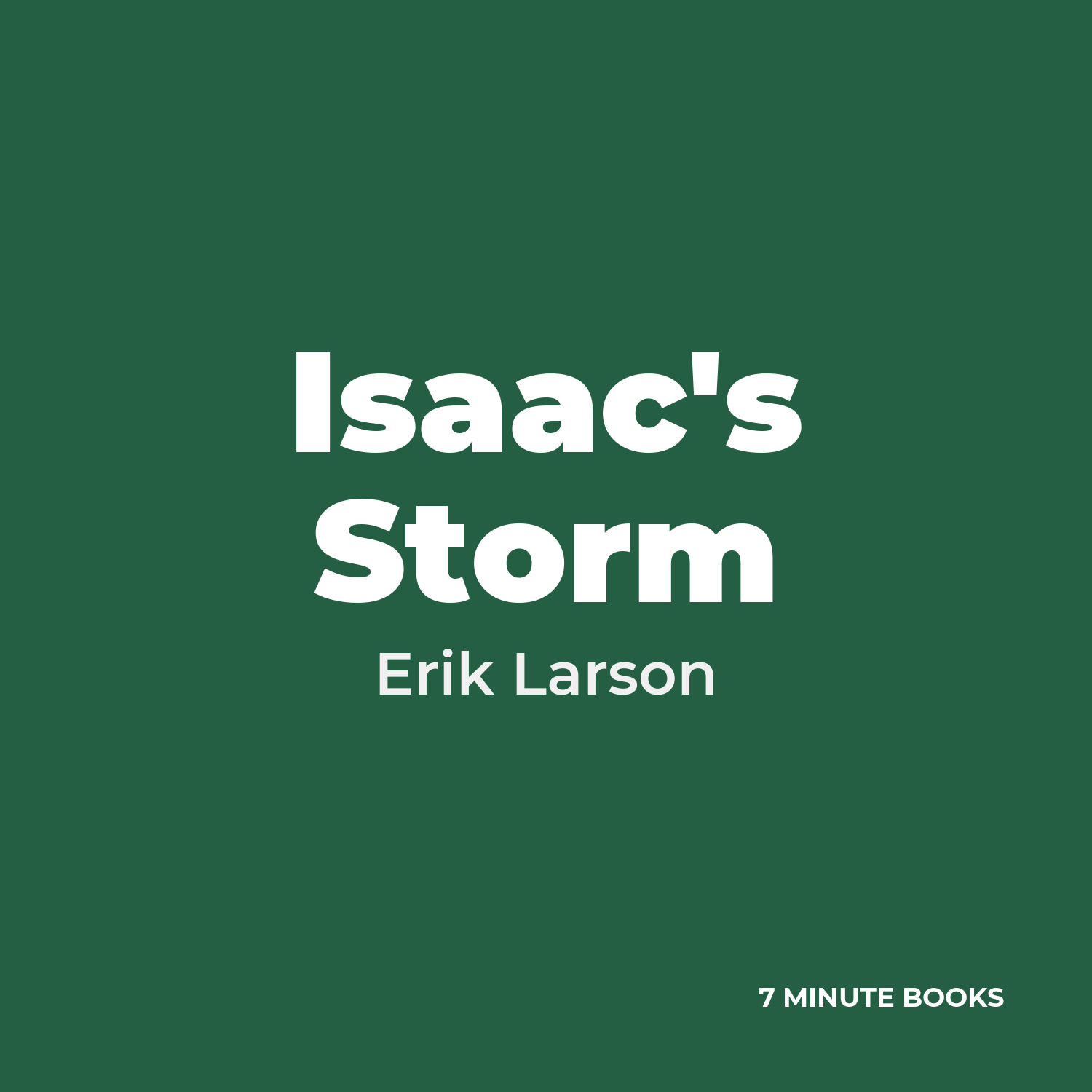 Isaac's Storm cover
