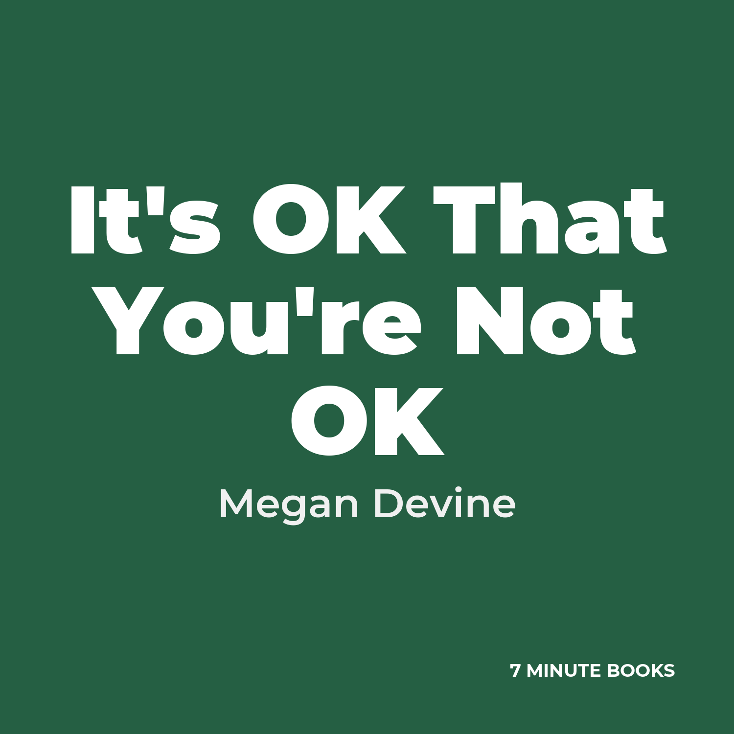 It's OK That You're Not OK cover