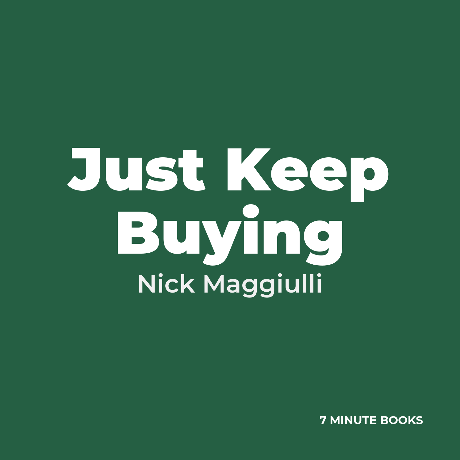 Just Keep Buying cover
