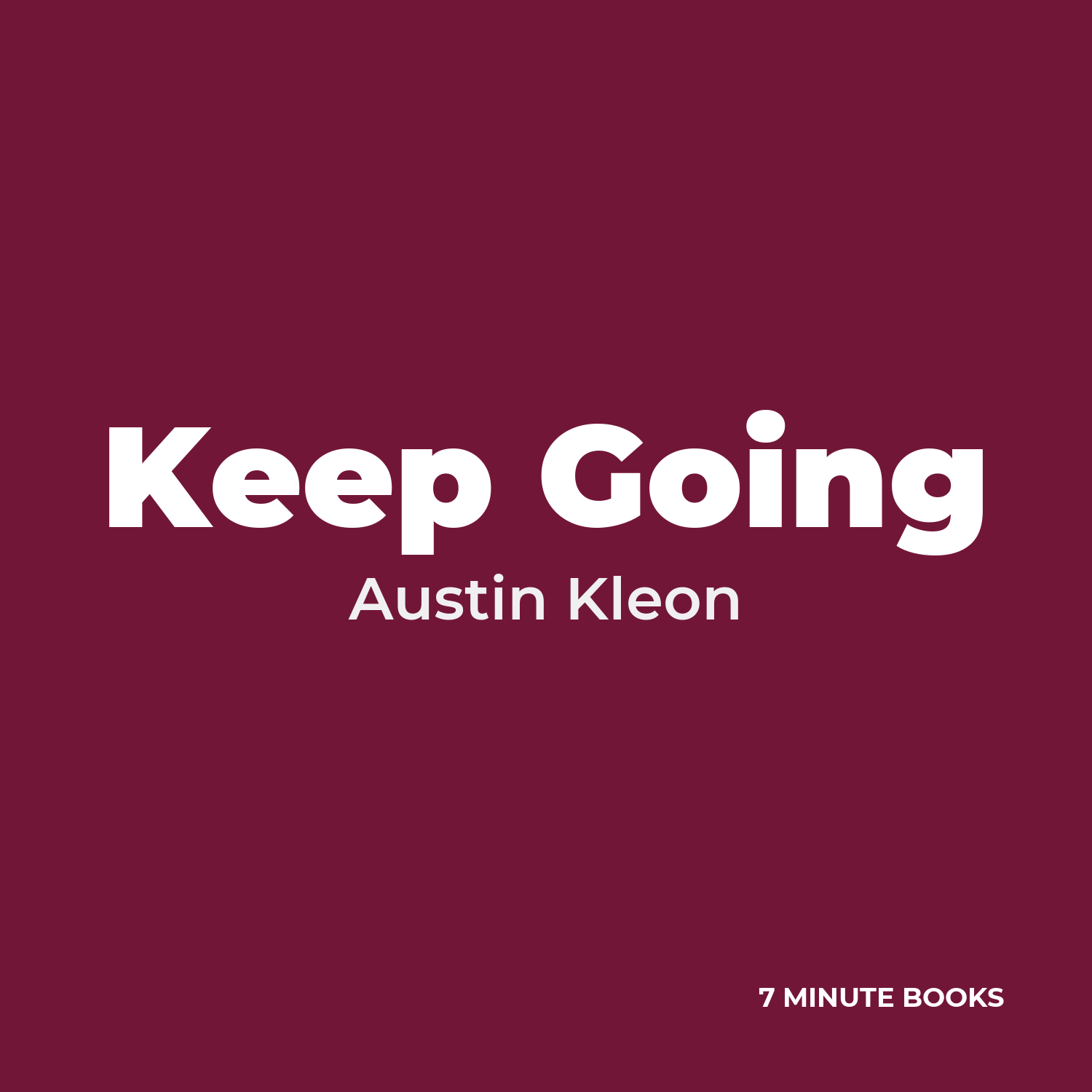 Keep Going cover