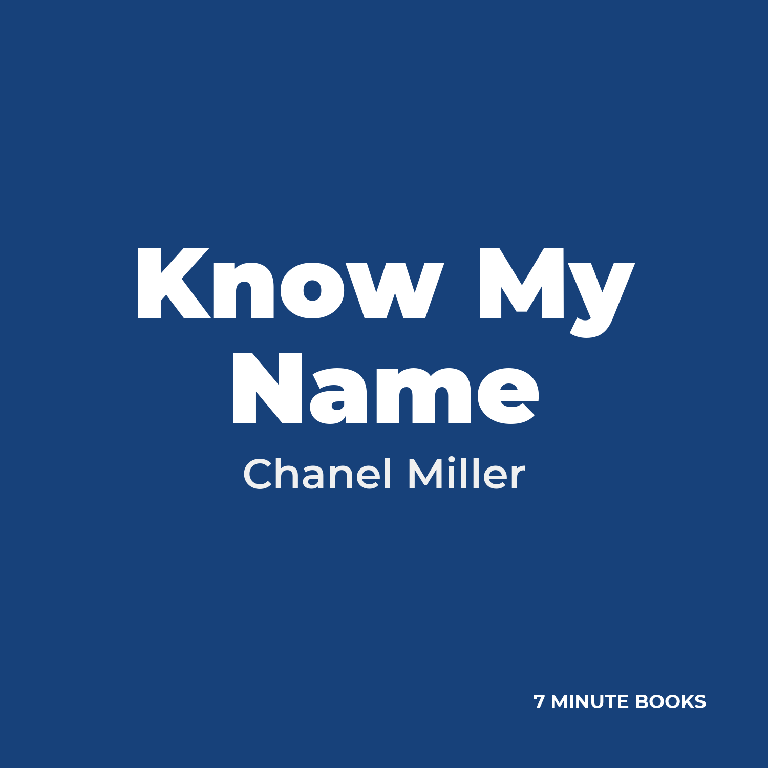 Know My Name cover