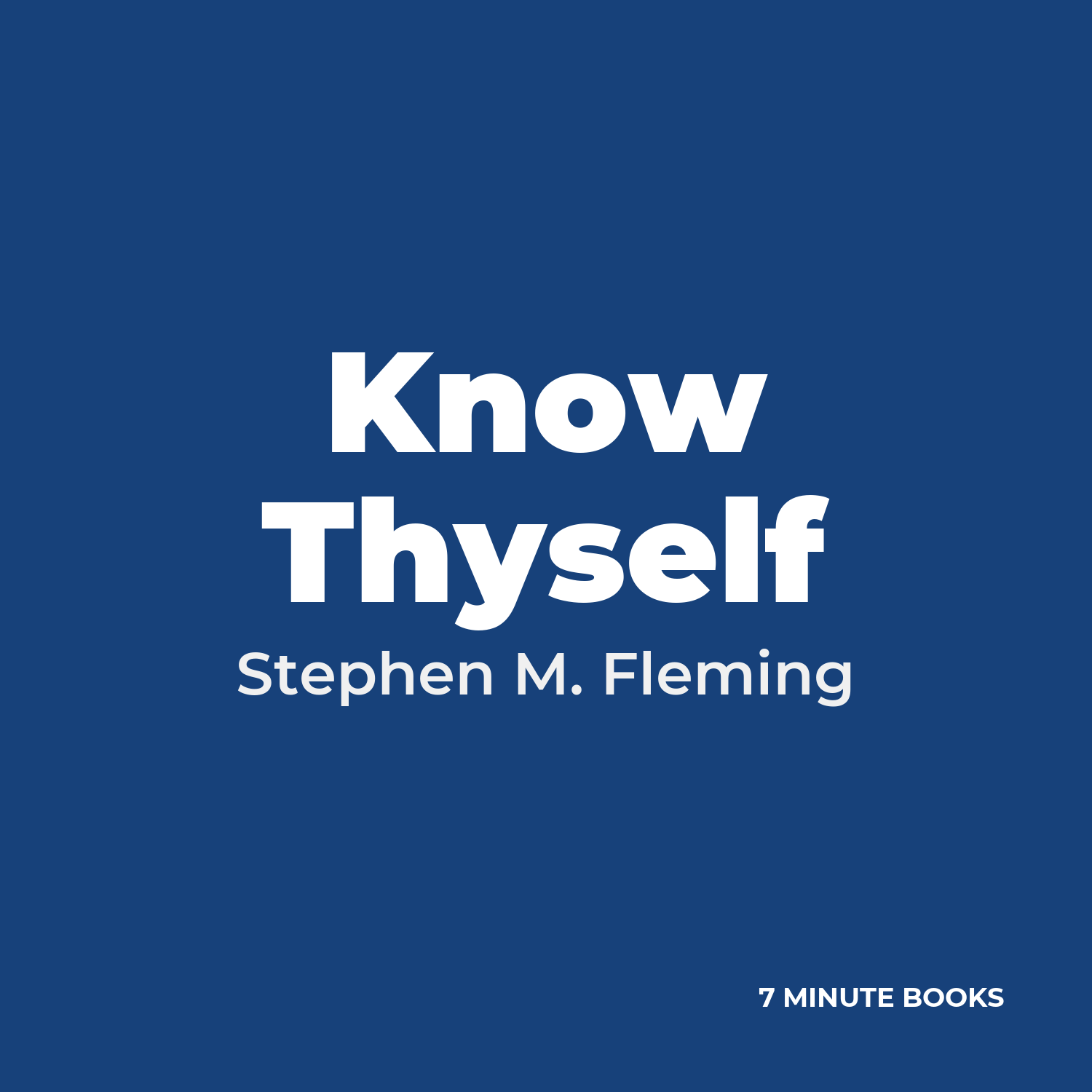 Know Thyself cover
