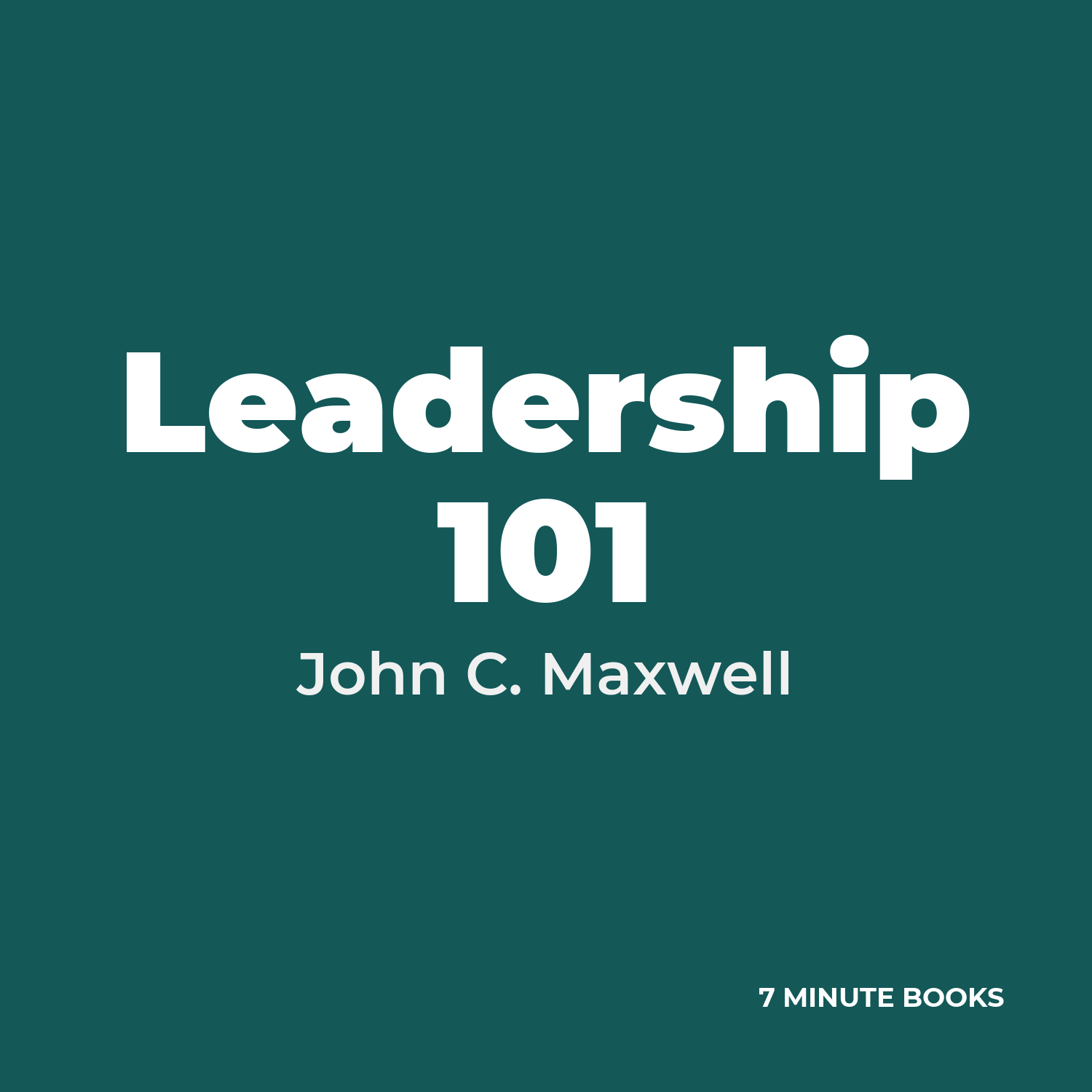 Leadership 101 cover