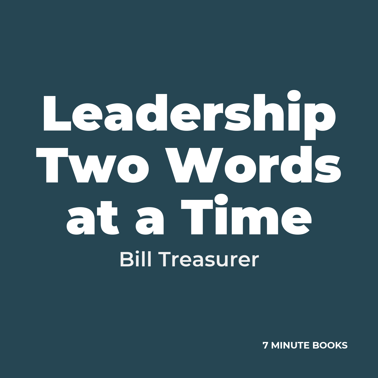 Leadership Two Words at a Time cover
