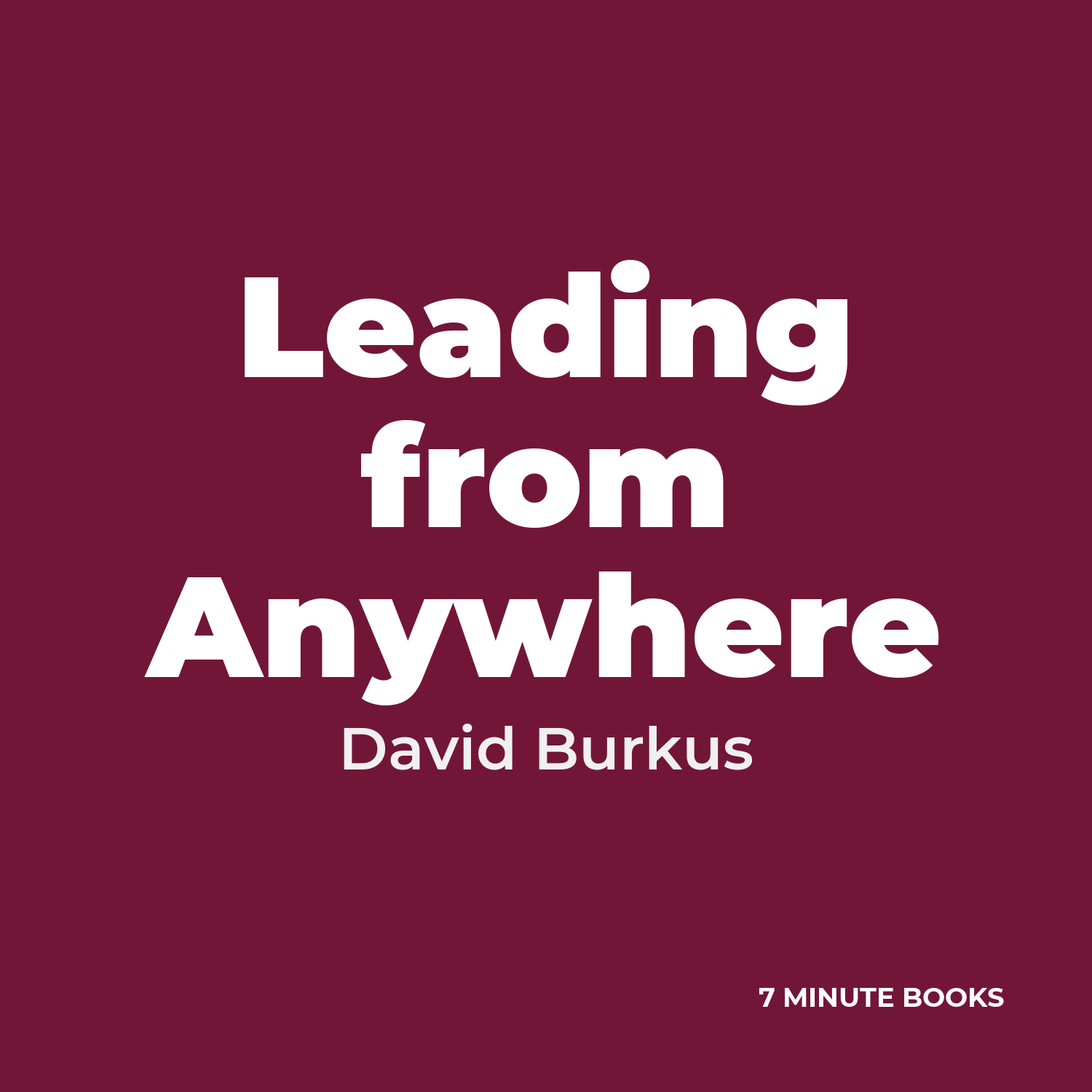 Leading from Anywhere cover