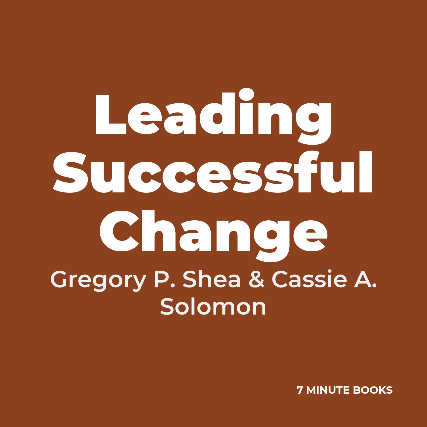 Leading Successful Change cover
