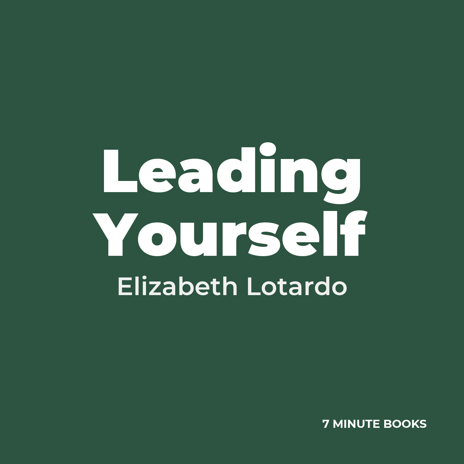 Leading Yourself cover