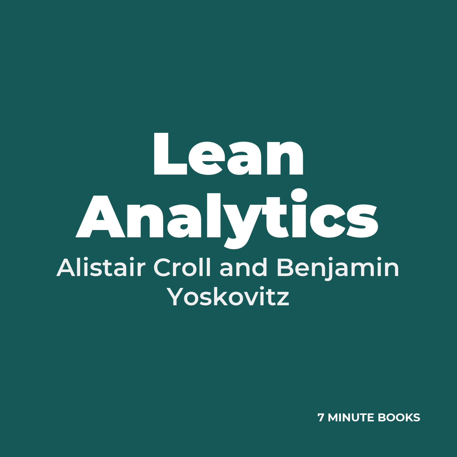 Lean Analytics cover