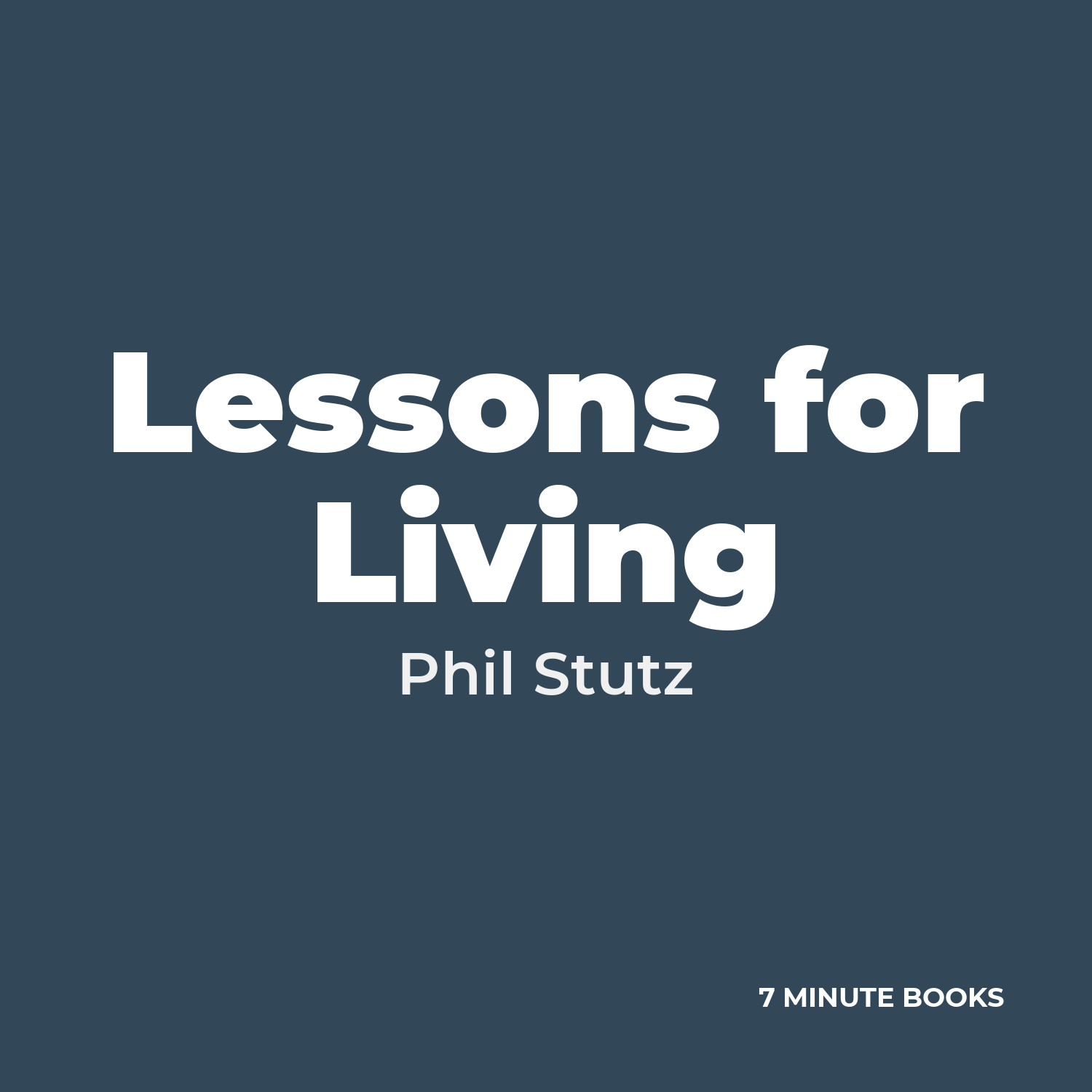 Lessons for Living cover