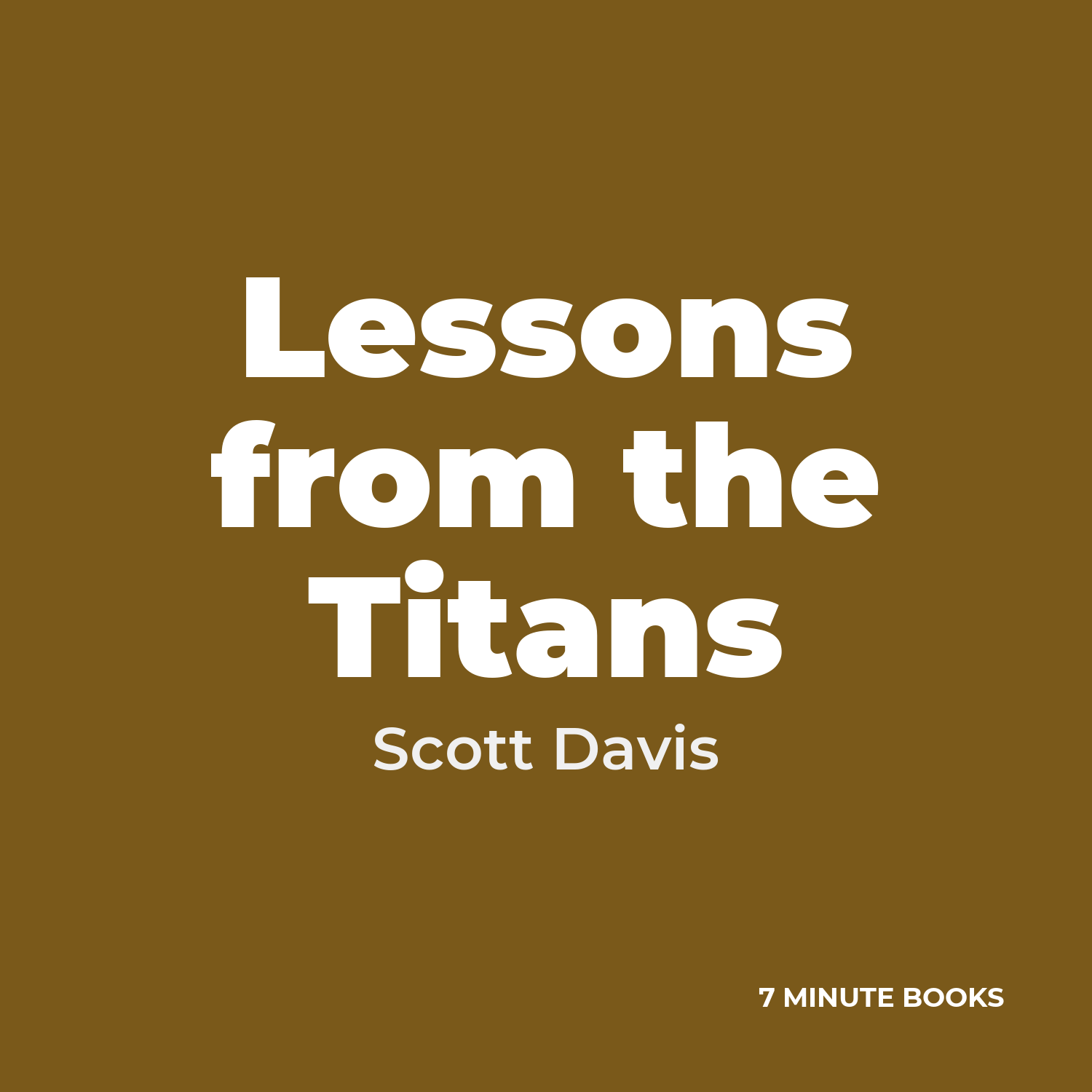 Lessons from the Titans cover