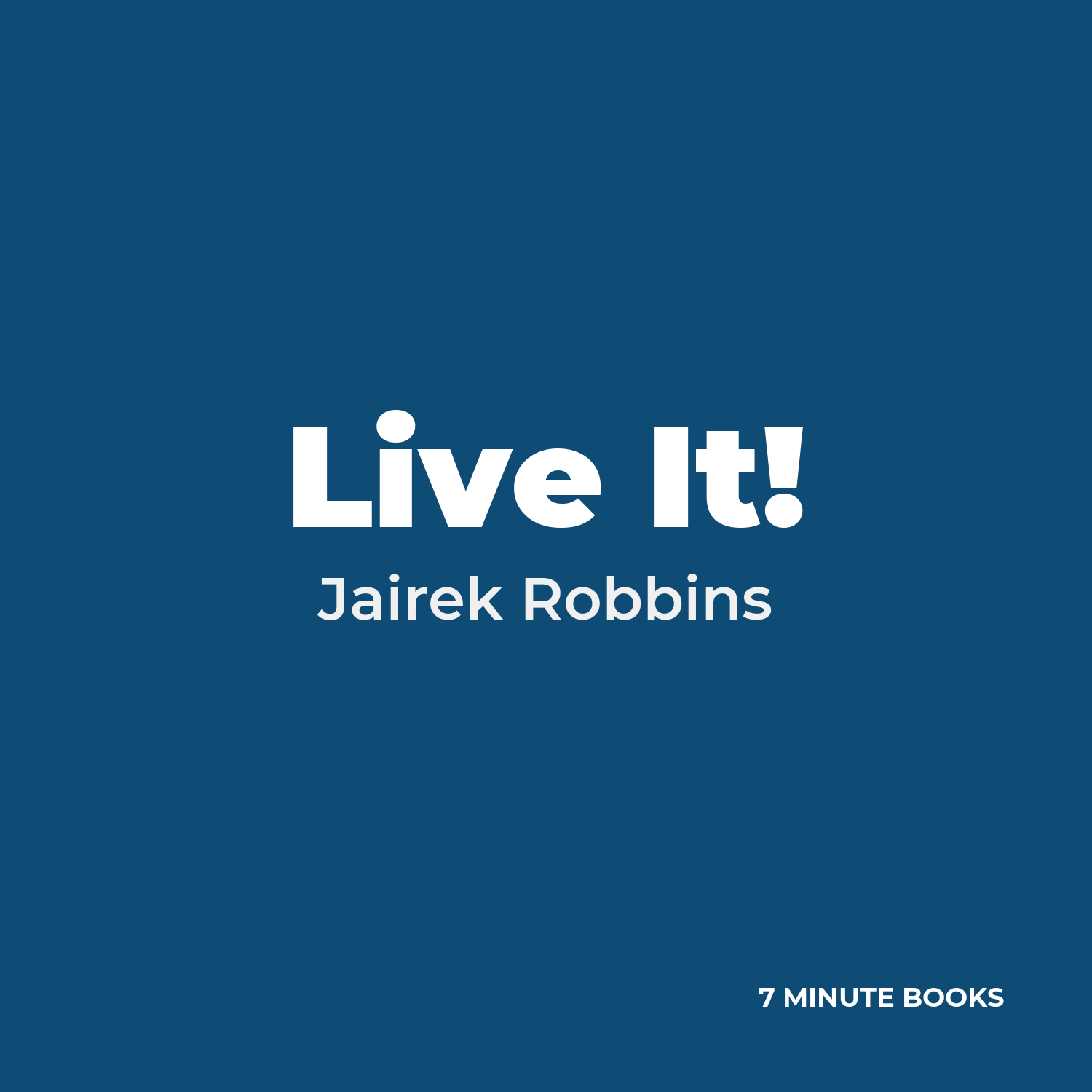 Live It! cover