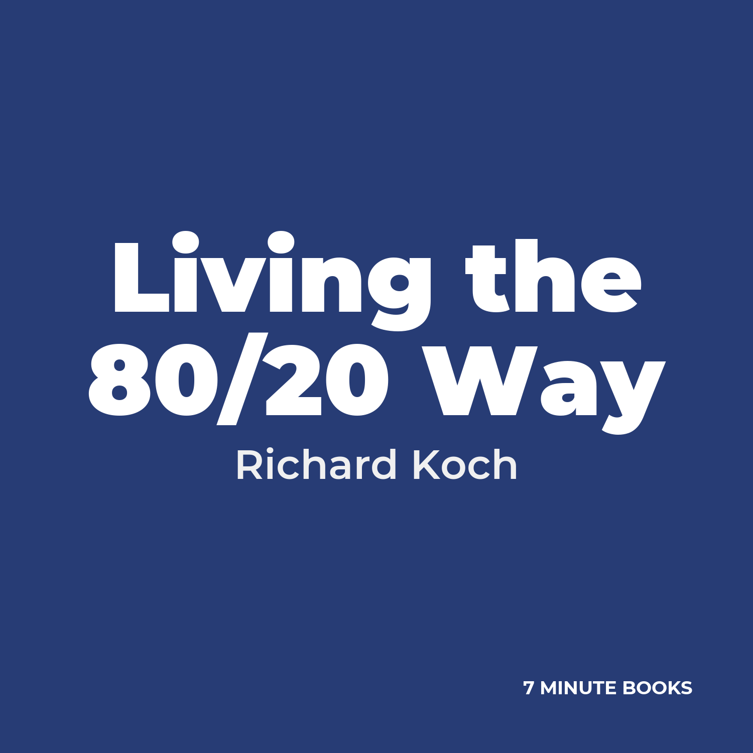 Living the 80/20 Way cover