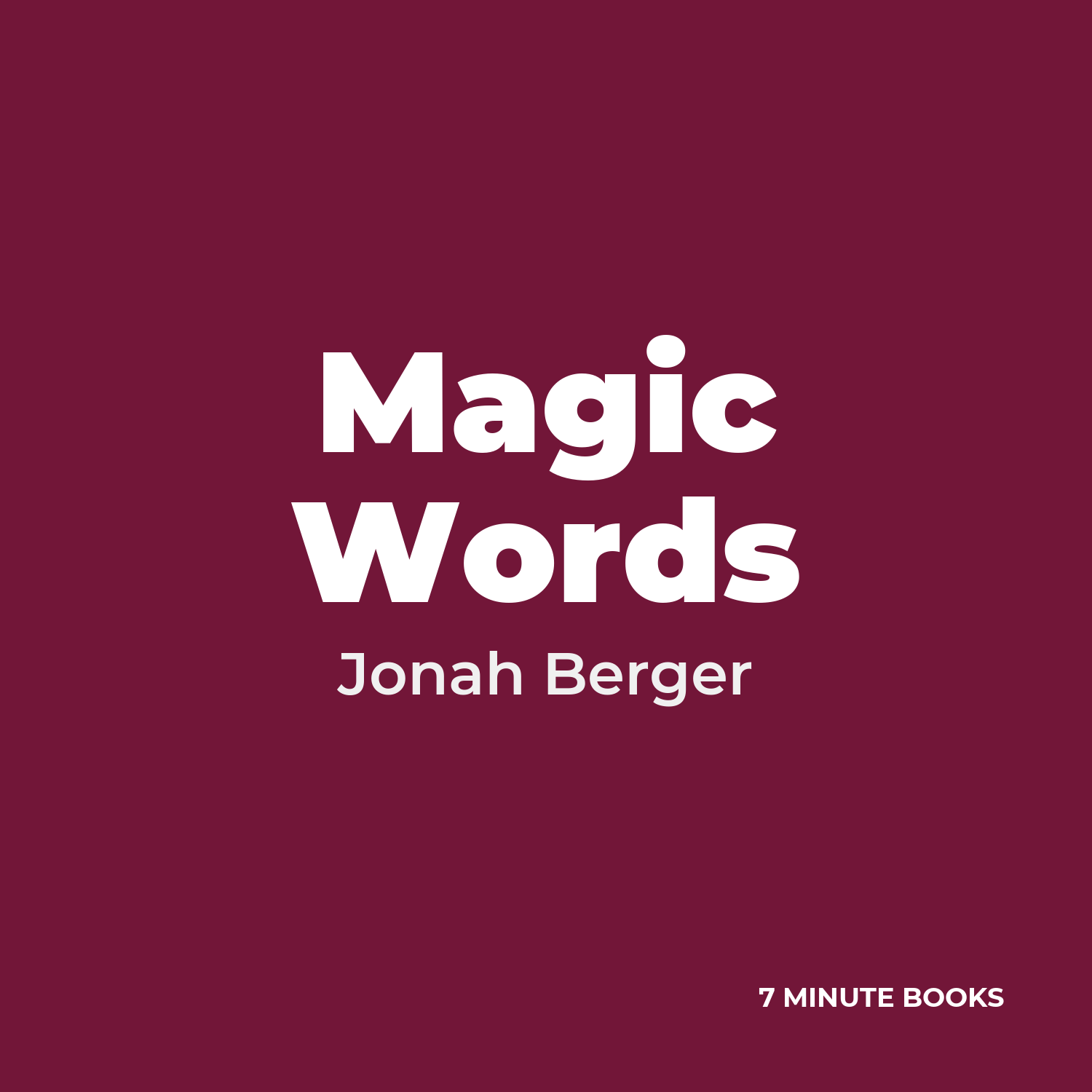 Magic Words — by Jonah Berger