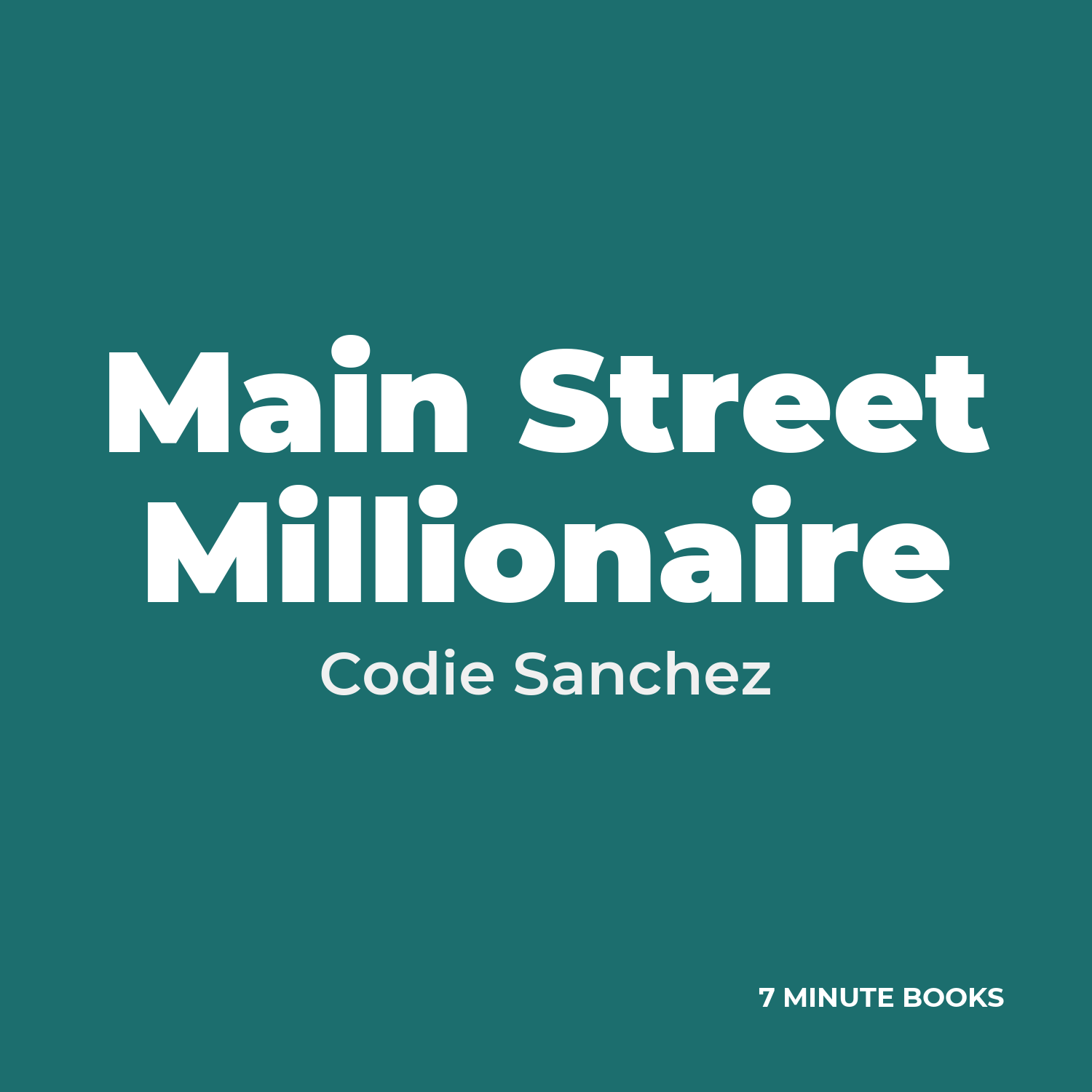 Main Street Millionaire cover