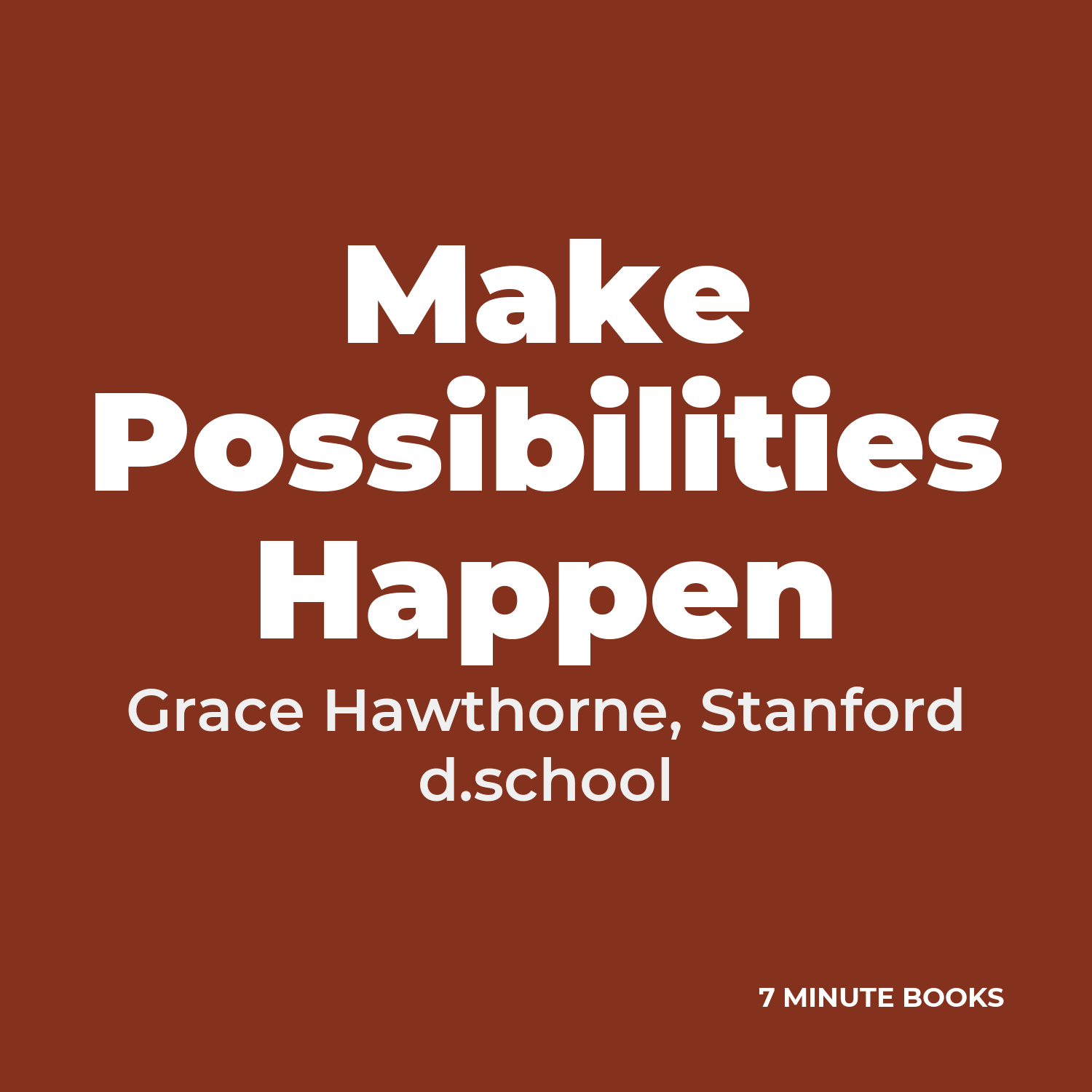 Make Possibilities Happen cover