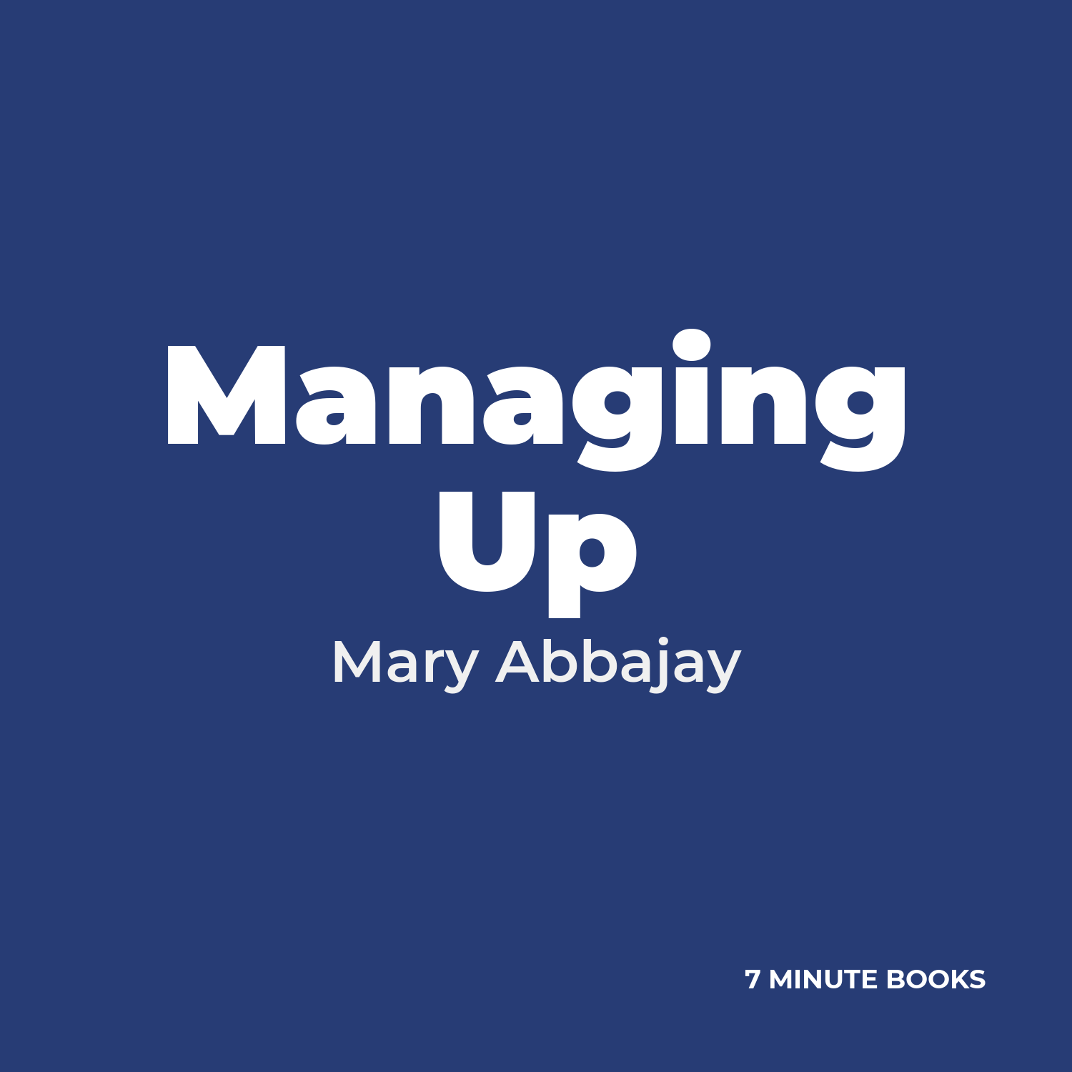 Managing Up cover
