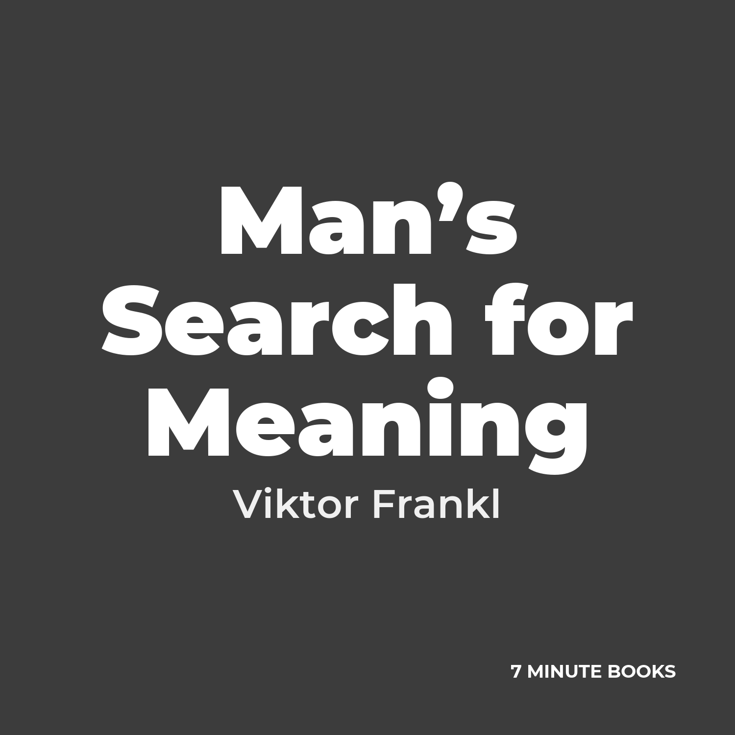 Man’s Search for Meaning cover