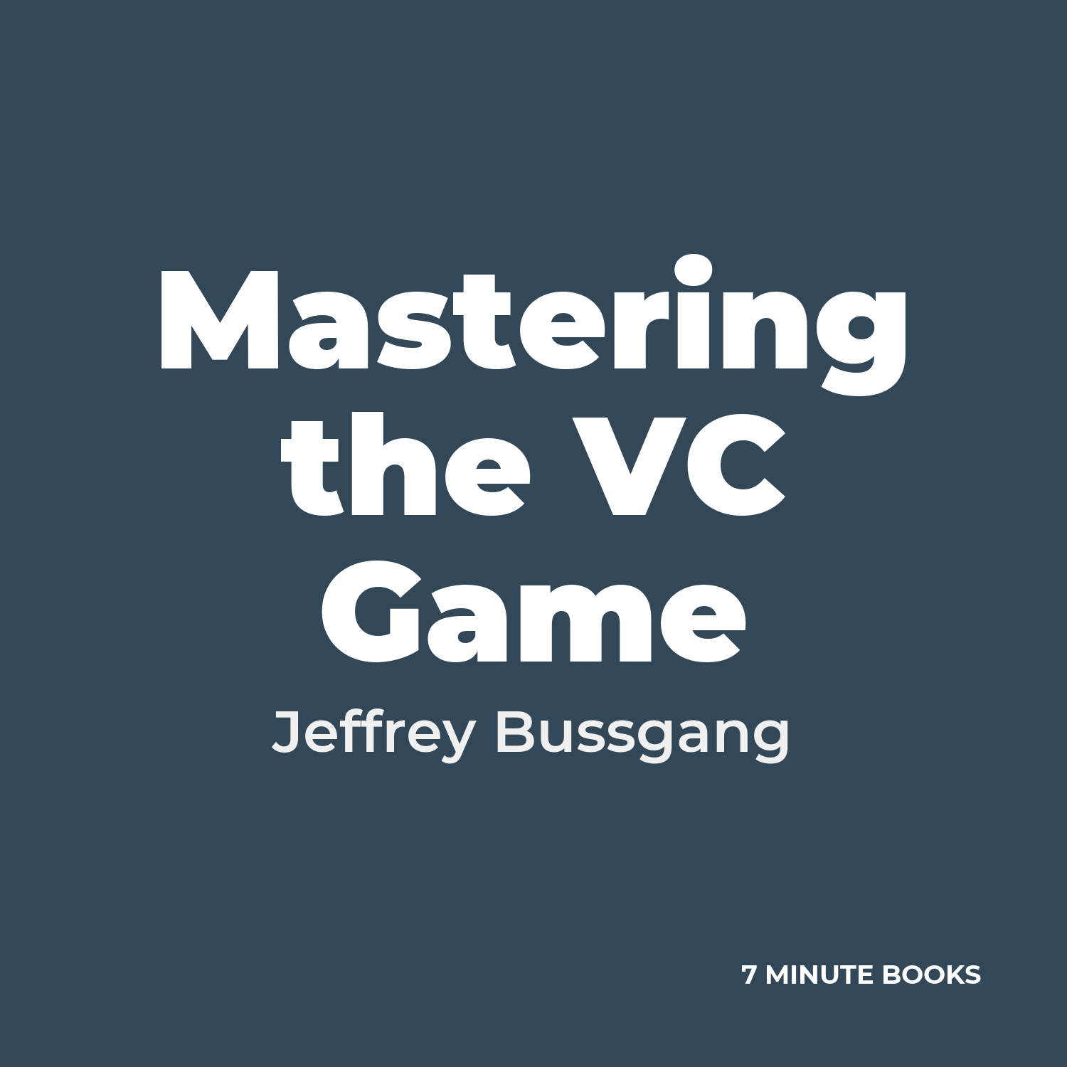 Mastering the VC Game cover
