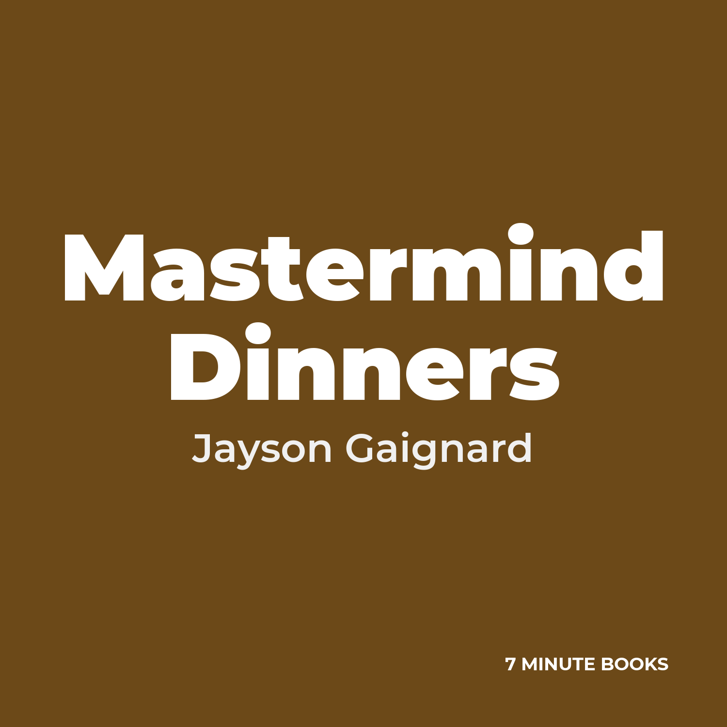 Mastermind Dinners cover
