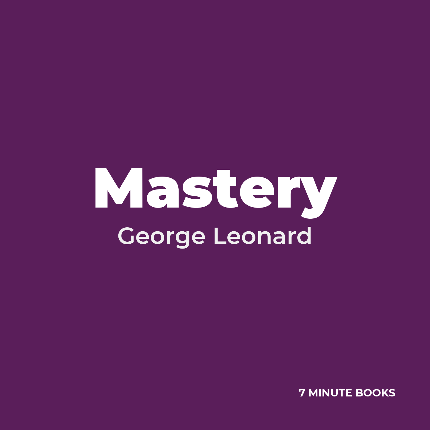 Mastery cover
