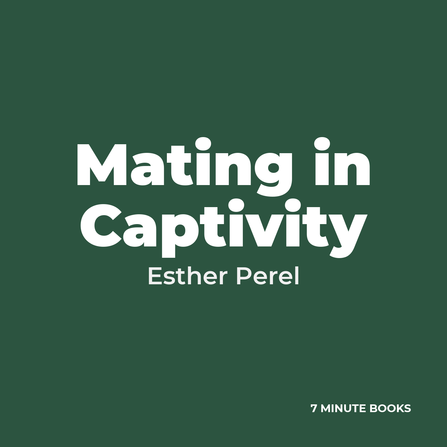Mating in Captivity cover