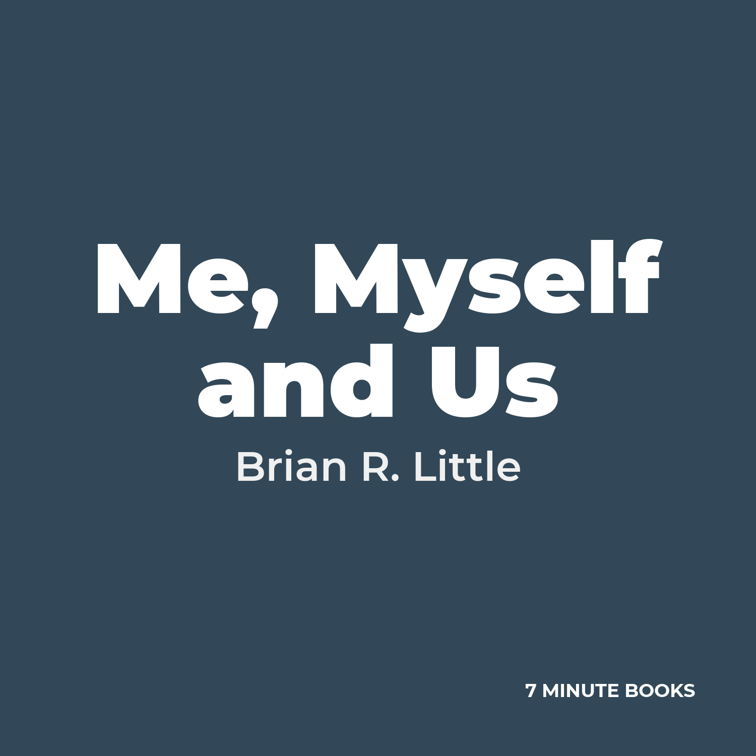 Me, Myself and Us cover