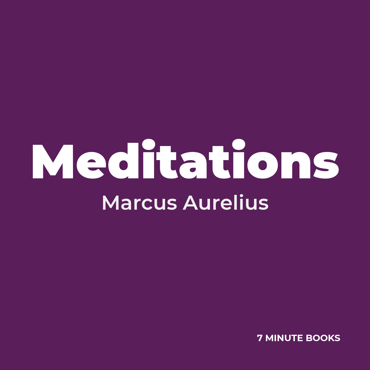 Meditations cover