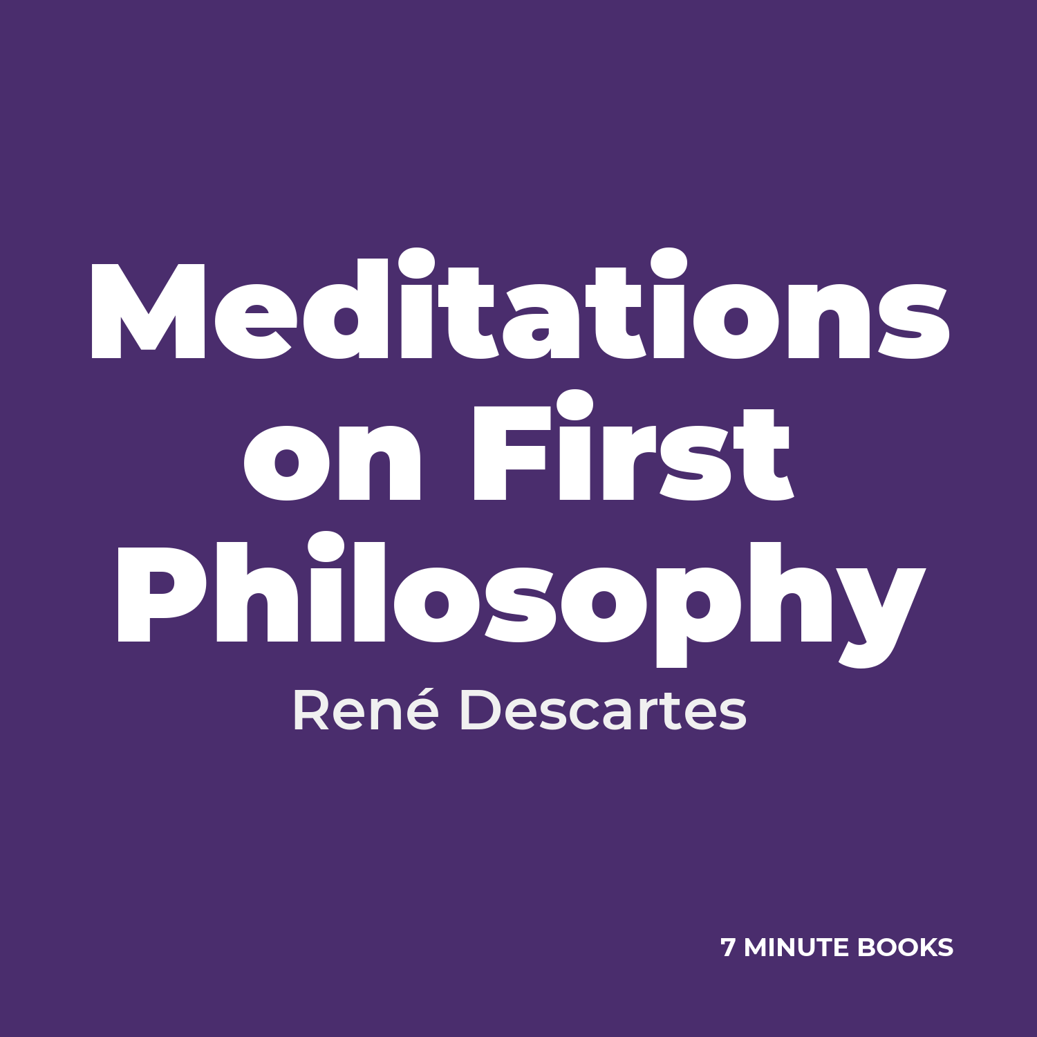 Meditations on First Philosophy cover