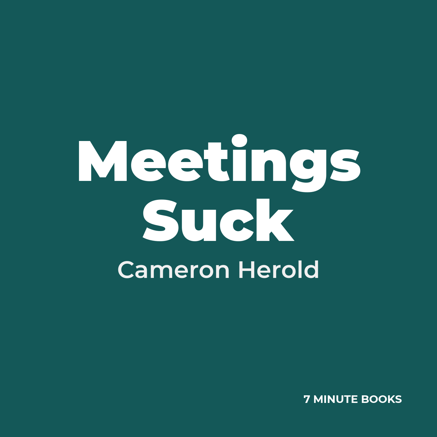 Meetings Suck cover
