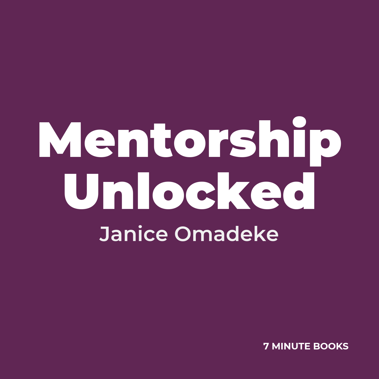 Mentorship Unlocked cover