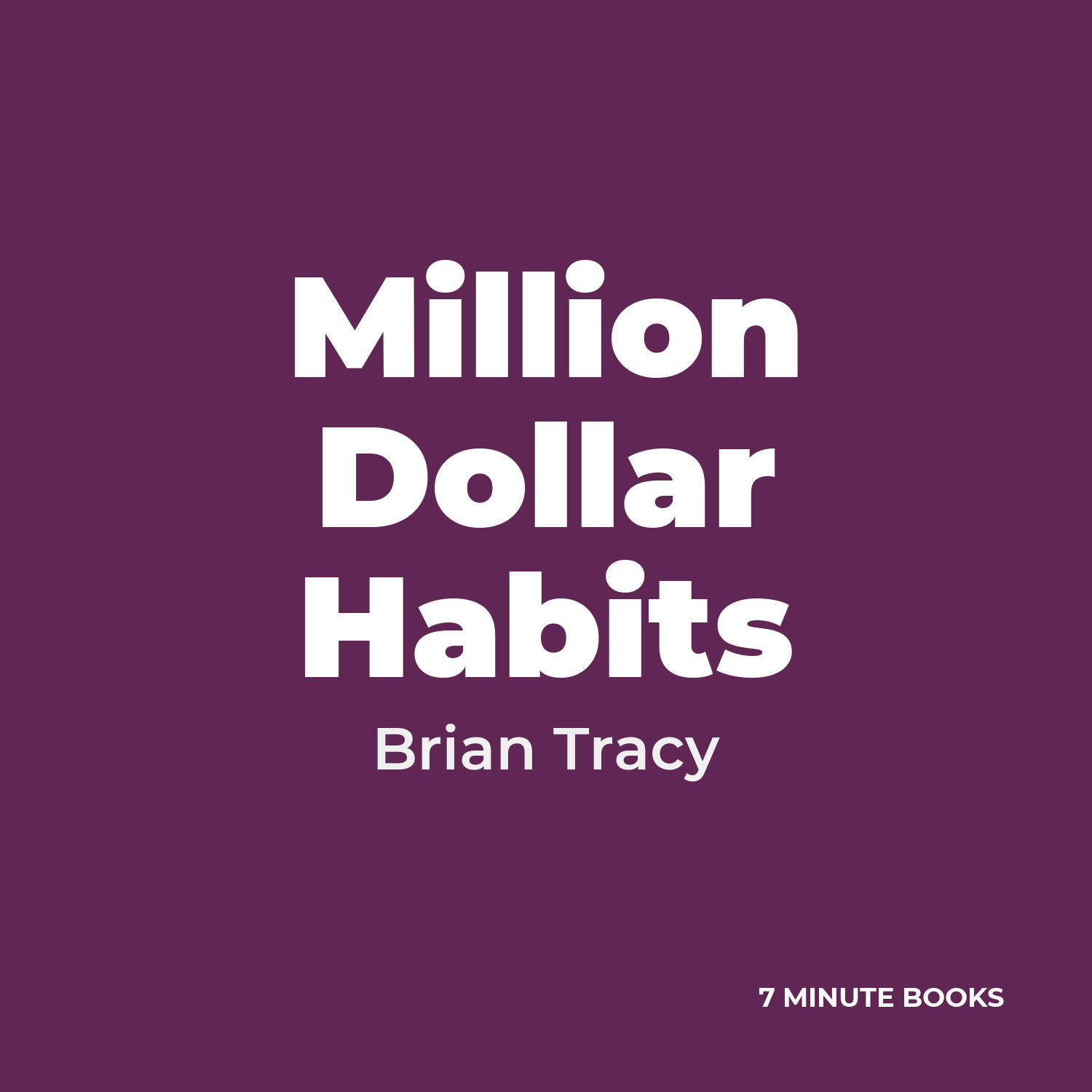 Million Dollar Habits cover